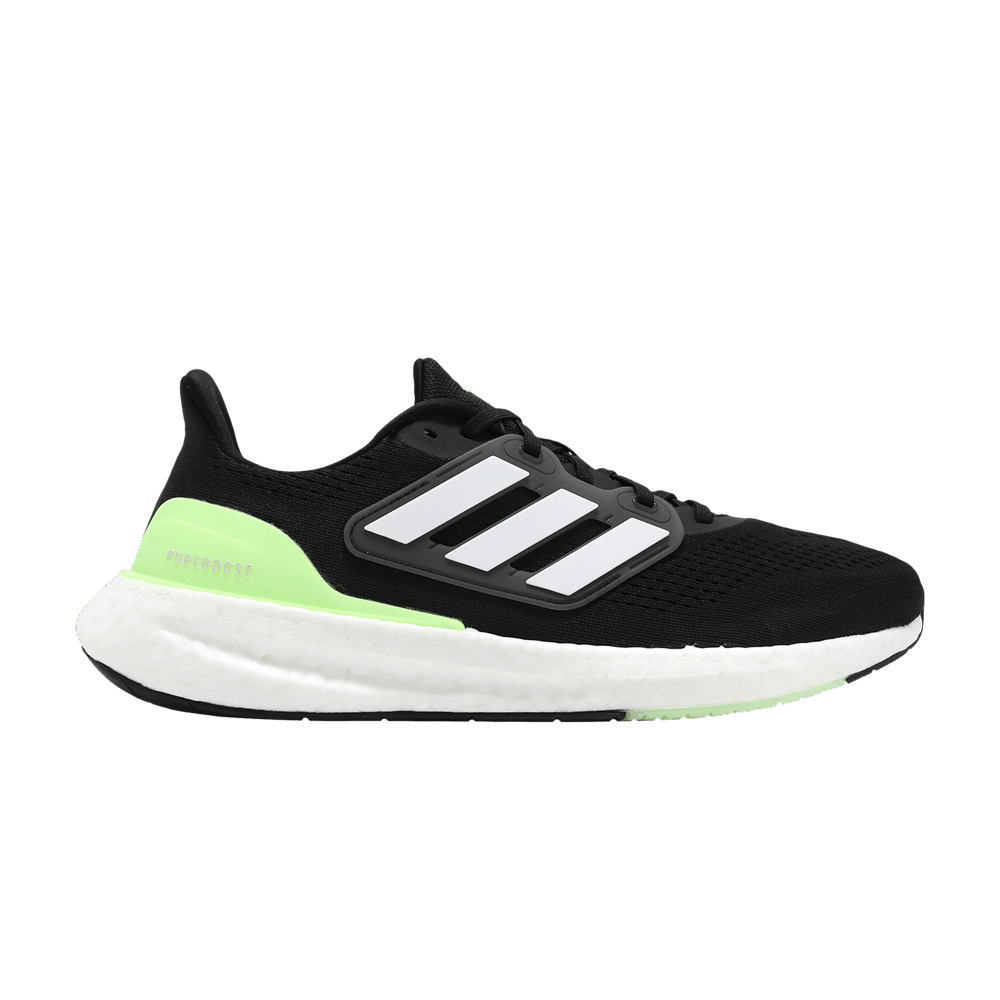 Adidas PureBoost 23 Wide Black Green Spark IF9657