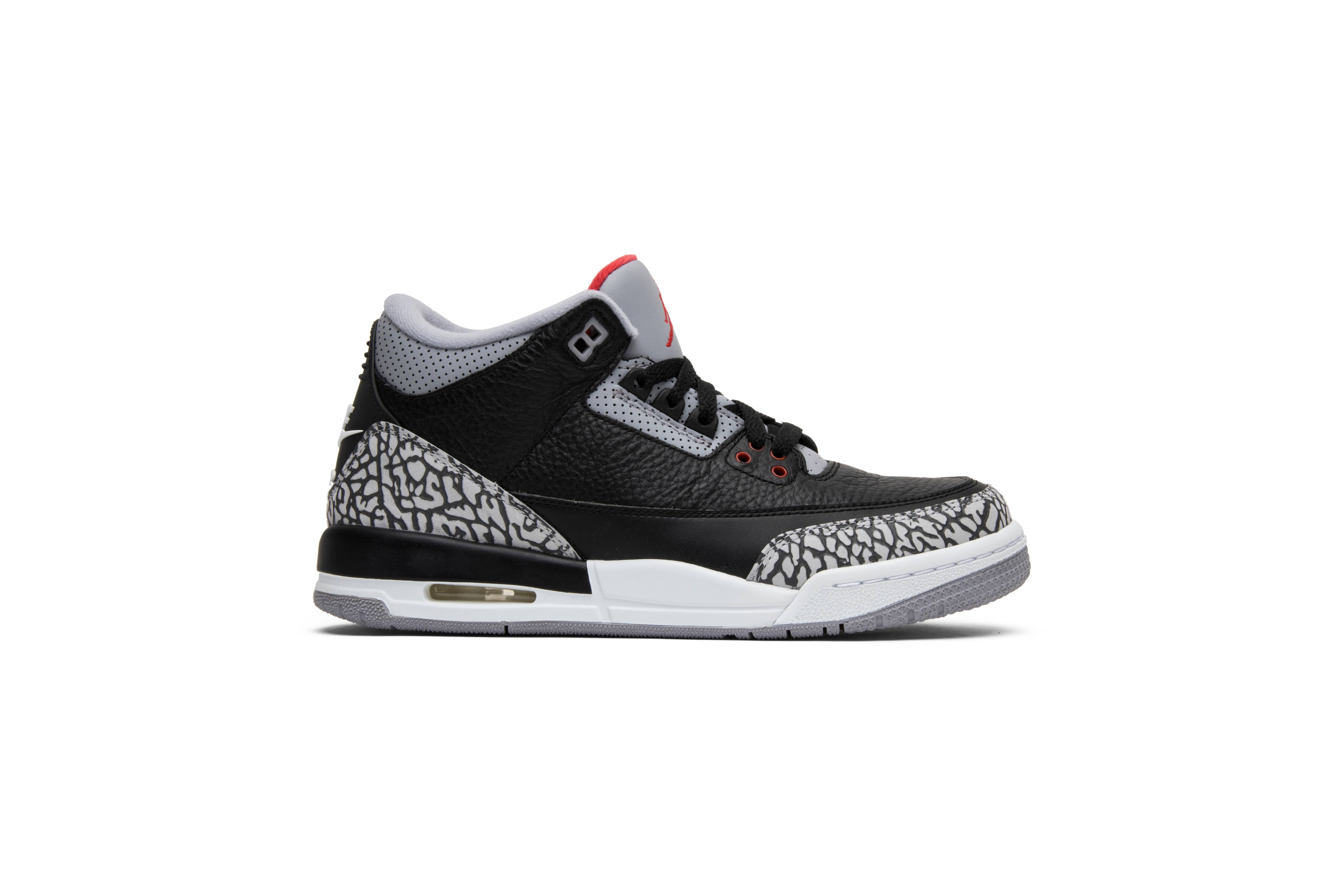 ( Grade School ) Air Jordan 3 Retro OG ‘Black Cement’ 2018 854261-001
