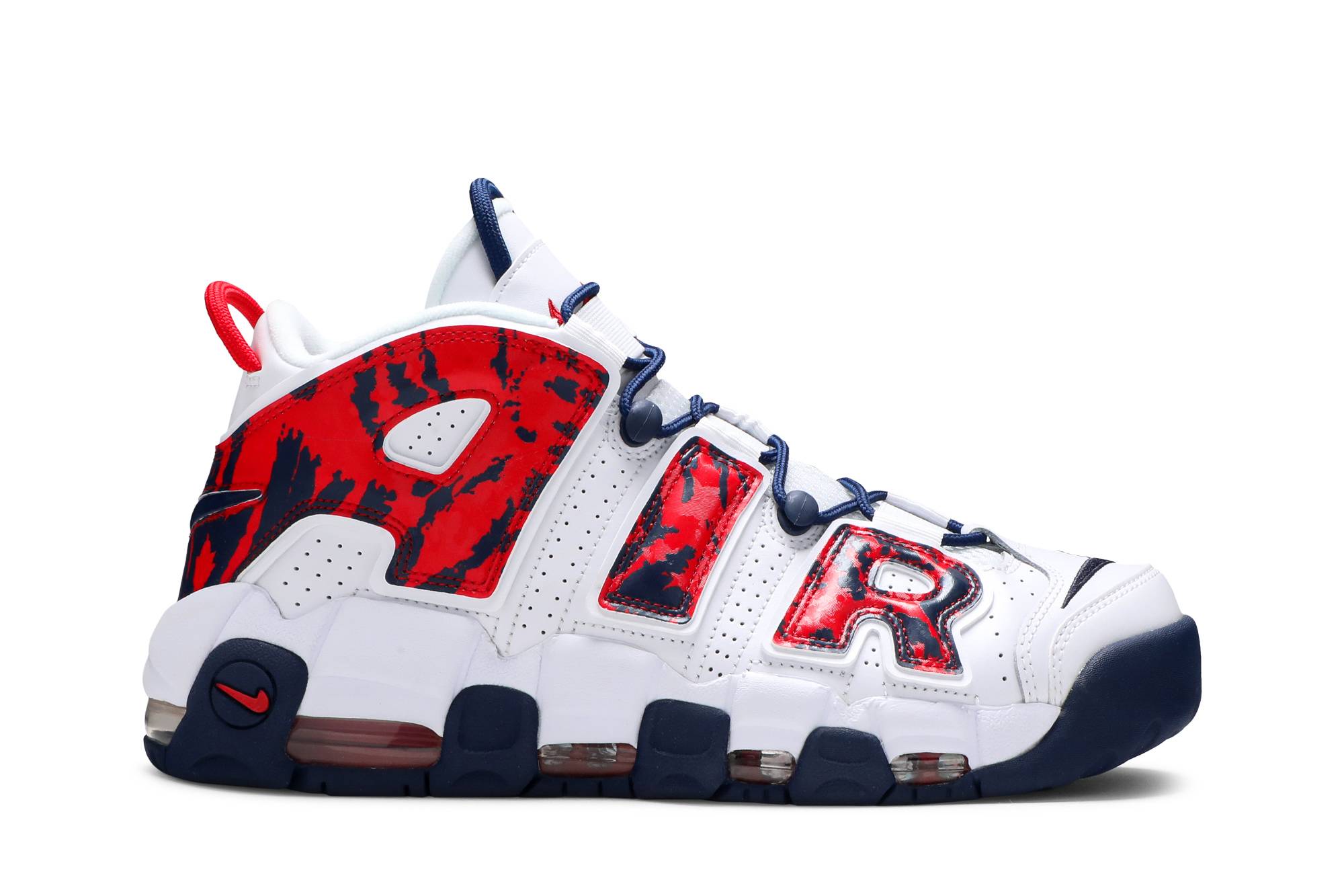 Nike Air More Uptempo Red Navy Camo CZ7877-100