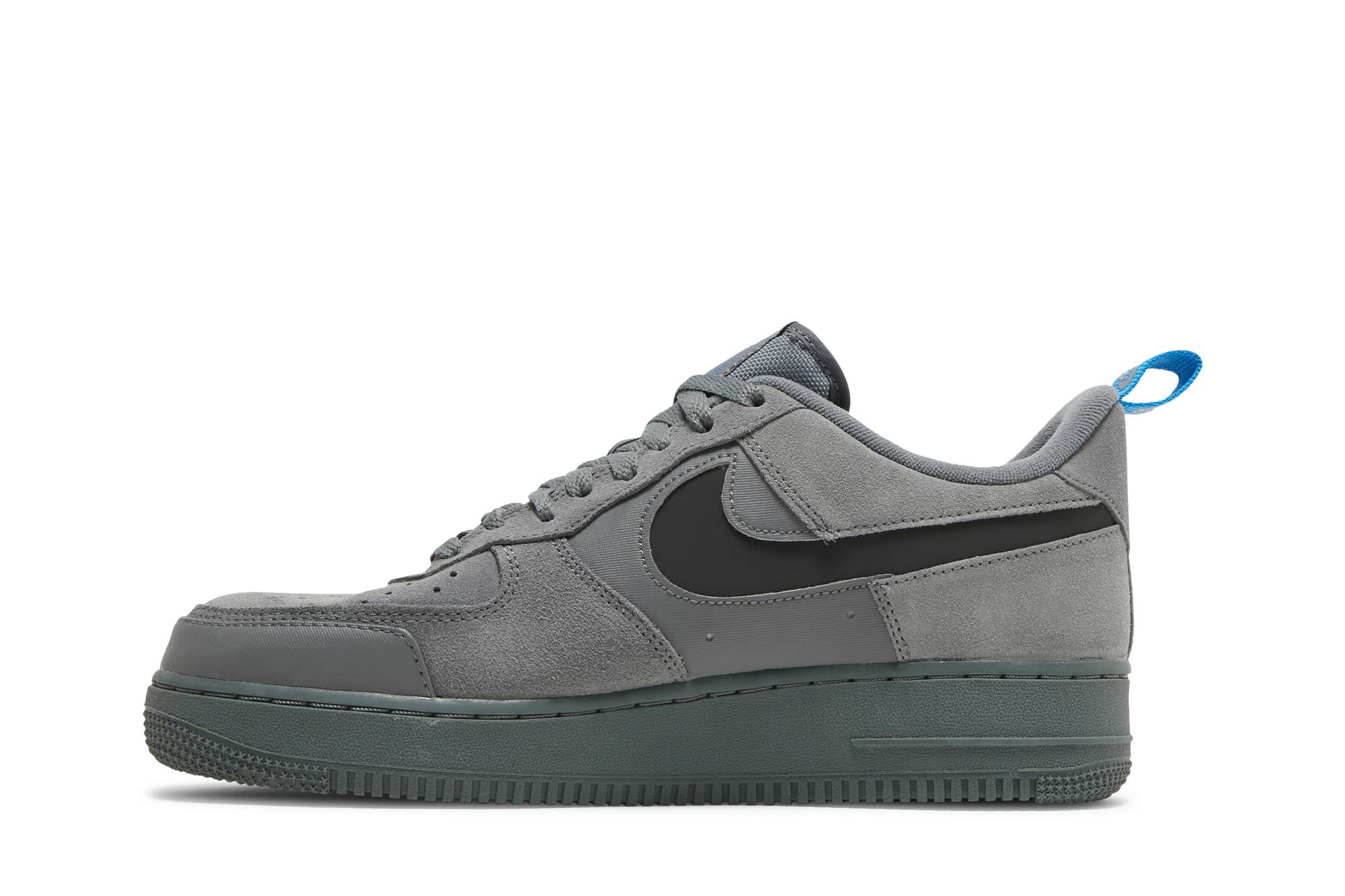 Nike Air Force 1 Low Cut Out Swoosh – Grey DO6709-002 - Image 3