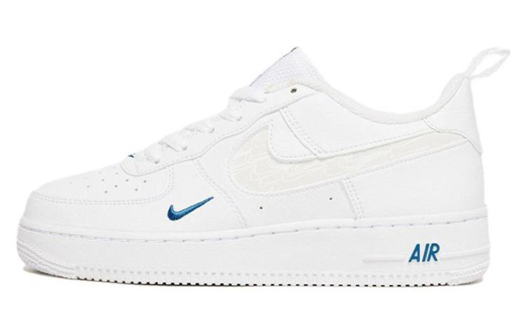 ( Youth ) Nike Air Force 1 Low LV8 White Blue FB8034-100