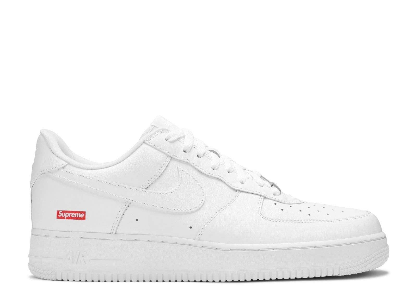 Nike Supreme X Air Force 1 Low ‘Box Logo – White’ Revered Footwear