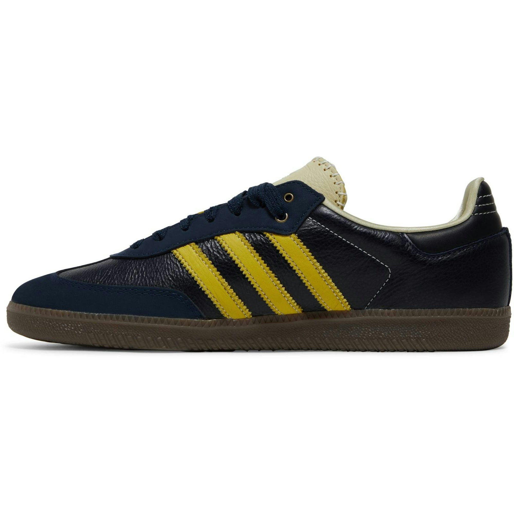 Wales Bonner X Adidas Samba Collegiate Navy Yellow S42595 - Image 3