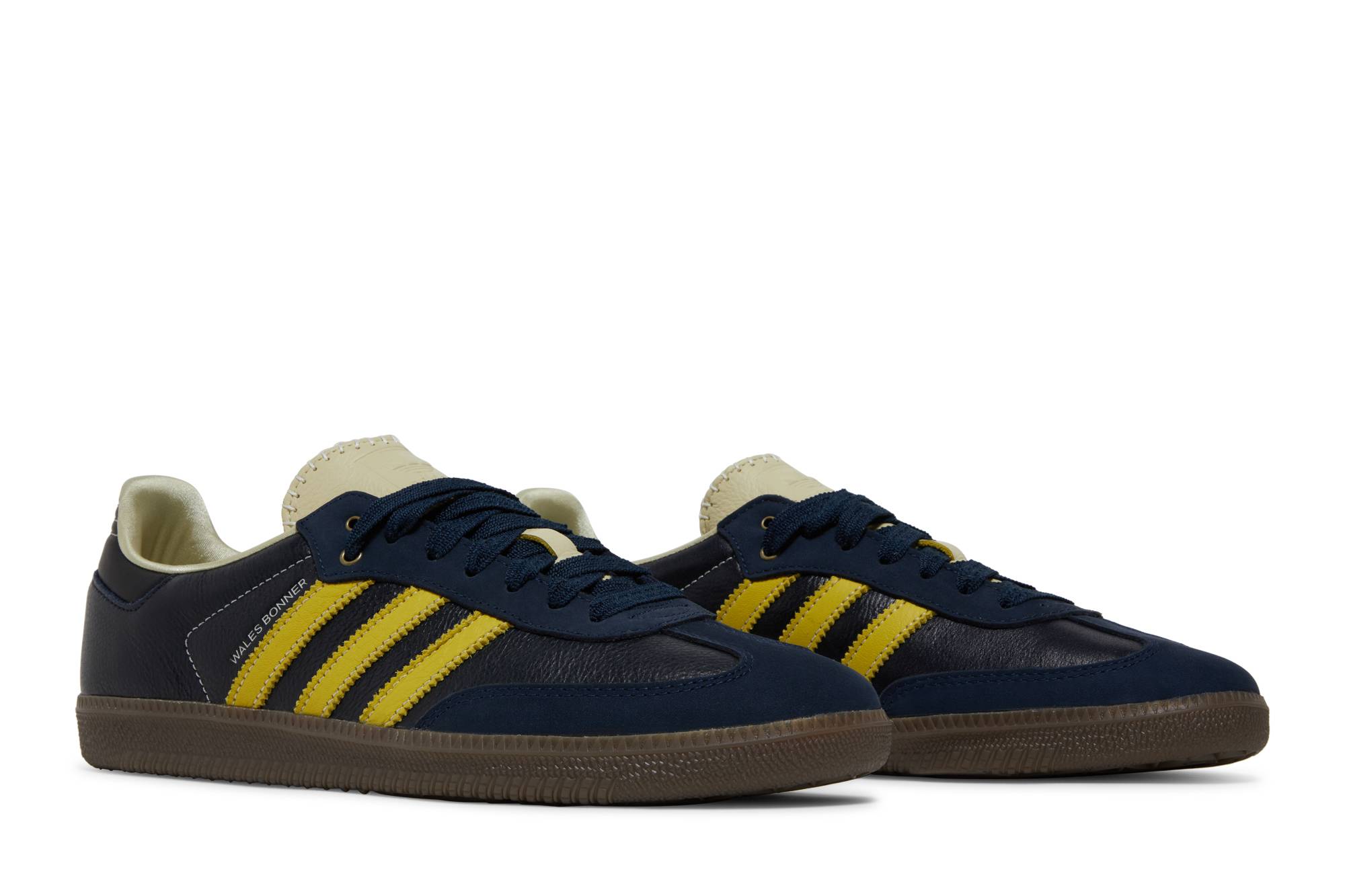 Wales Bonner X Adidas Samba Collegiate Navy Yellow S42595 - Image 8