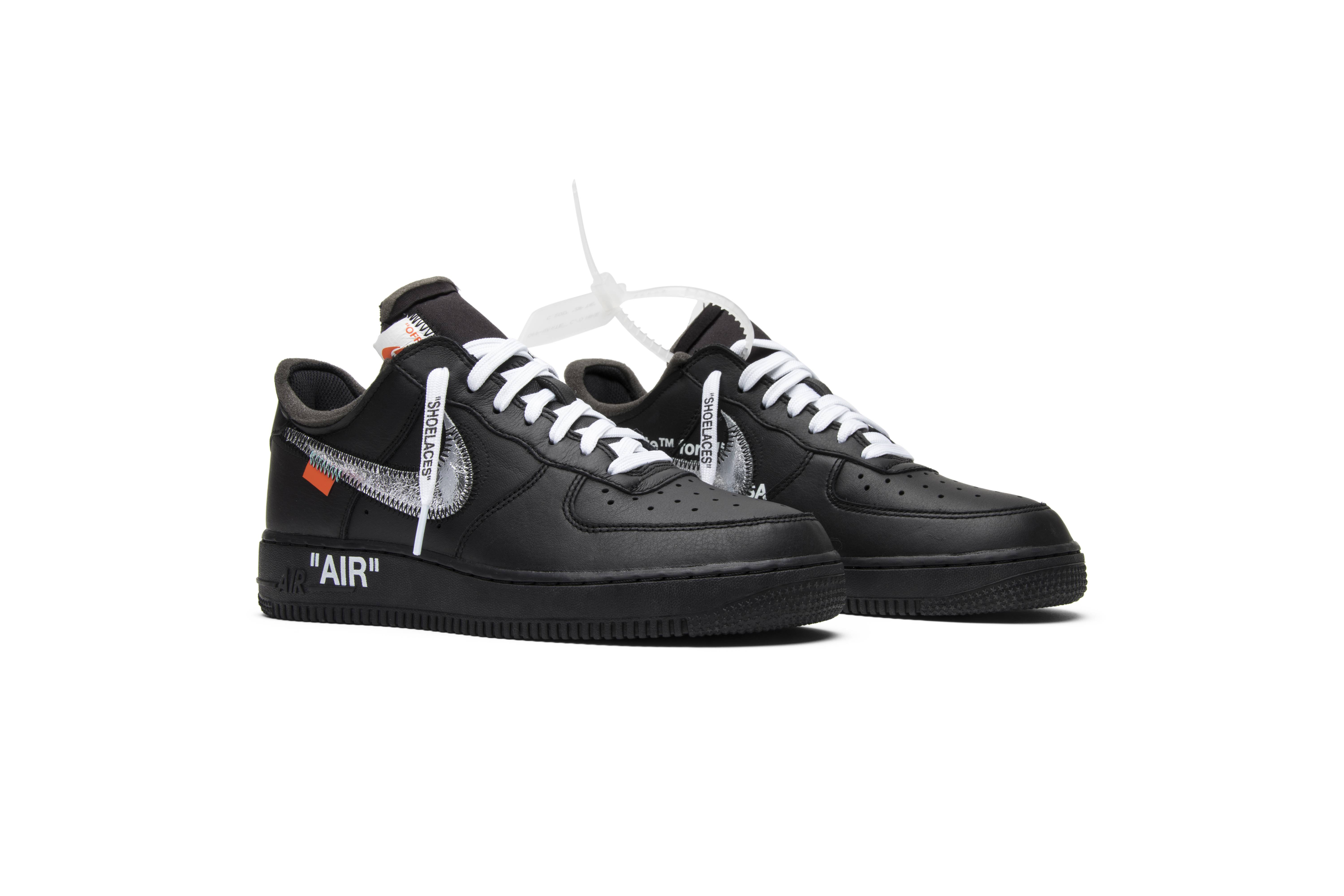 Off-White X Nike Air Force 1 Low 07 MoMA ( No Socks ) AV5210-001 - Image 8