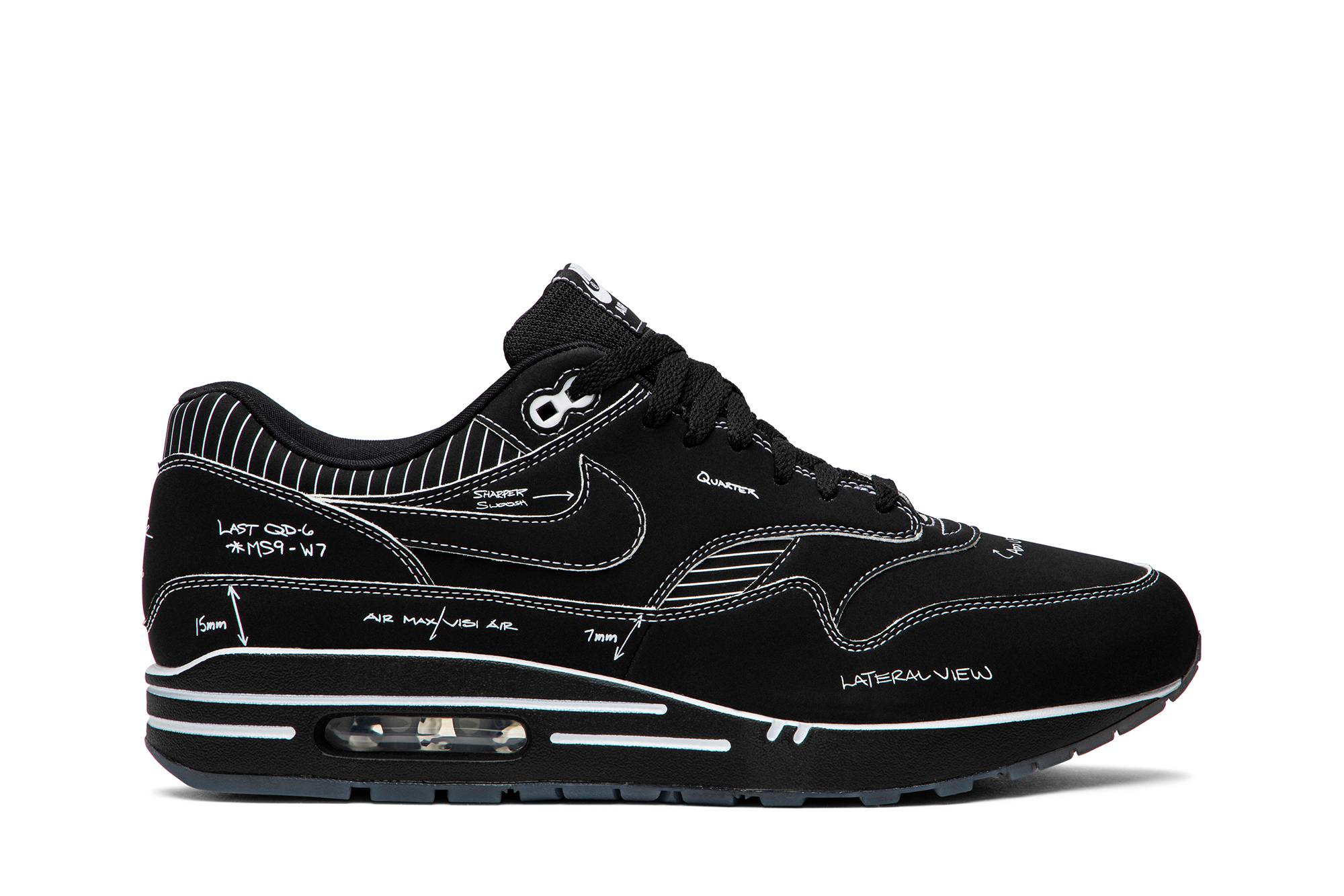 Nike Air Max 1 ‘Tinker Sketch To Shelf – Black Schematic’ CJ4286-001