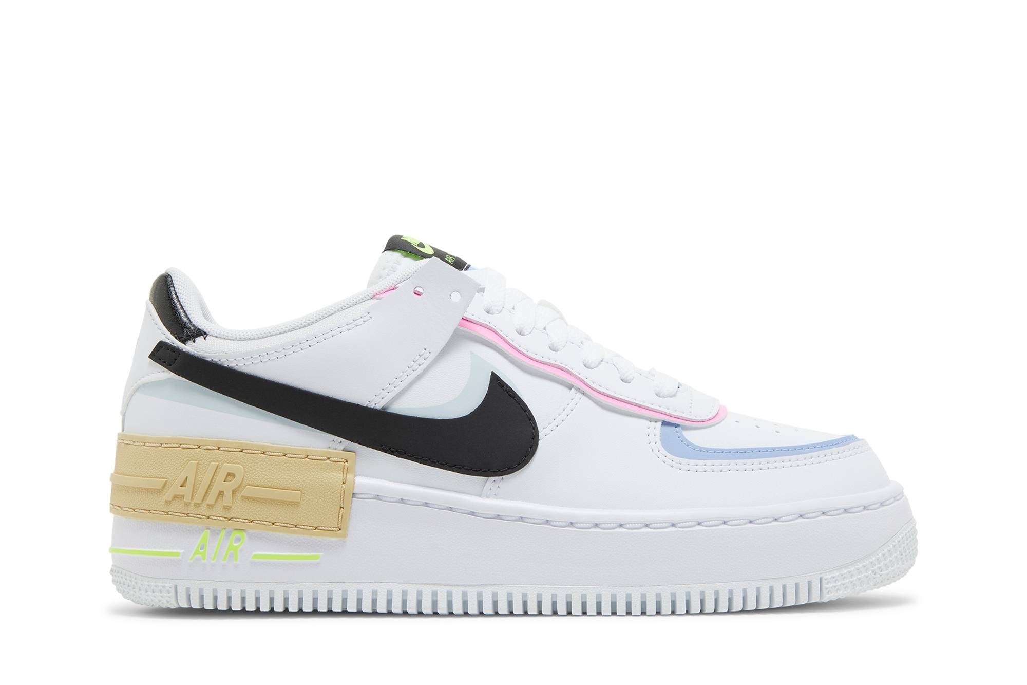 ( Women ) Nike Air Force 1 Shadow ‘White Black Pastel’ FJ0735-100
