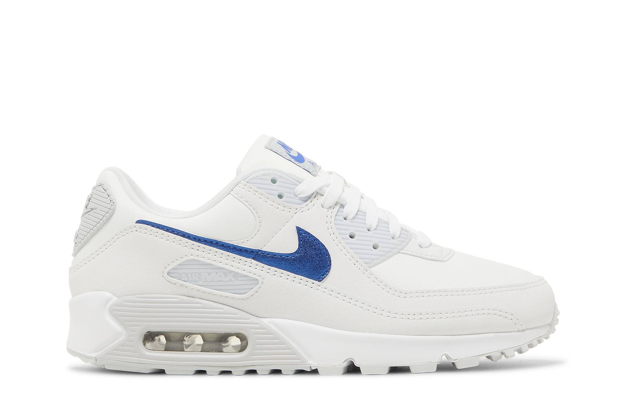 ( Women ) Nike Air Max 90 ‘White Metallic Blue’ DX0115-100