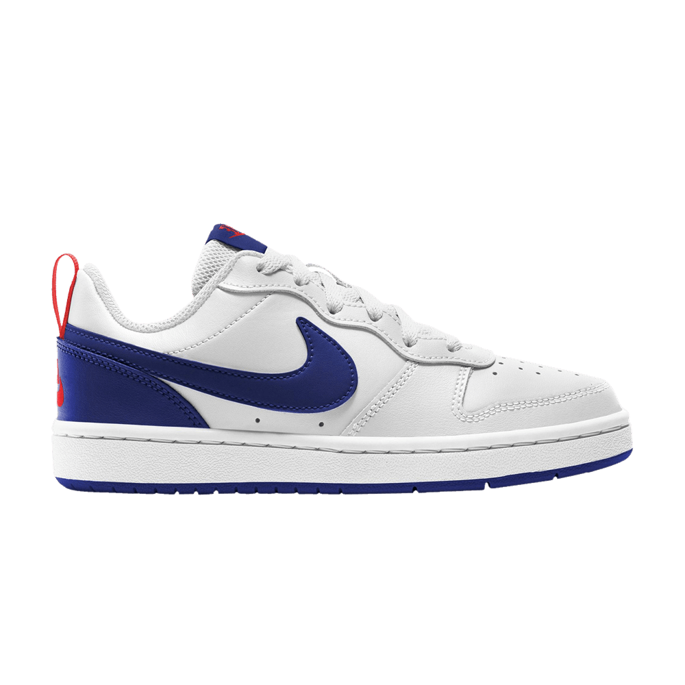 ( Grade School ) Nike Court Borough Low 2 ‘White Deep Royal’ BQ5448-113