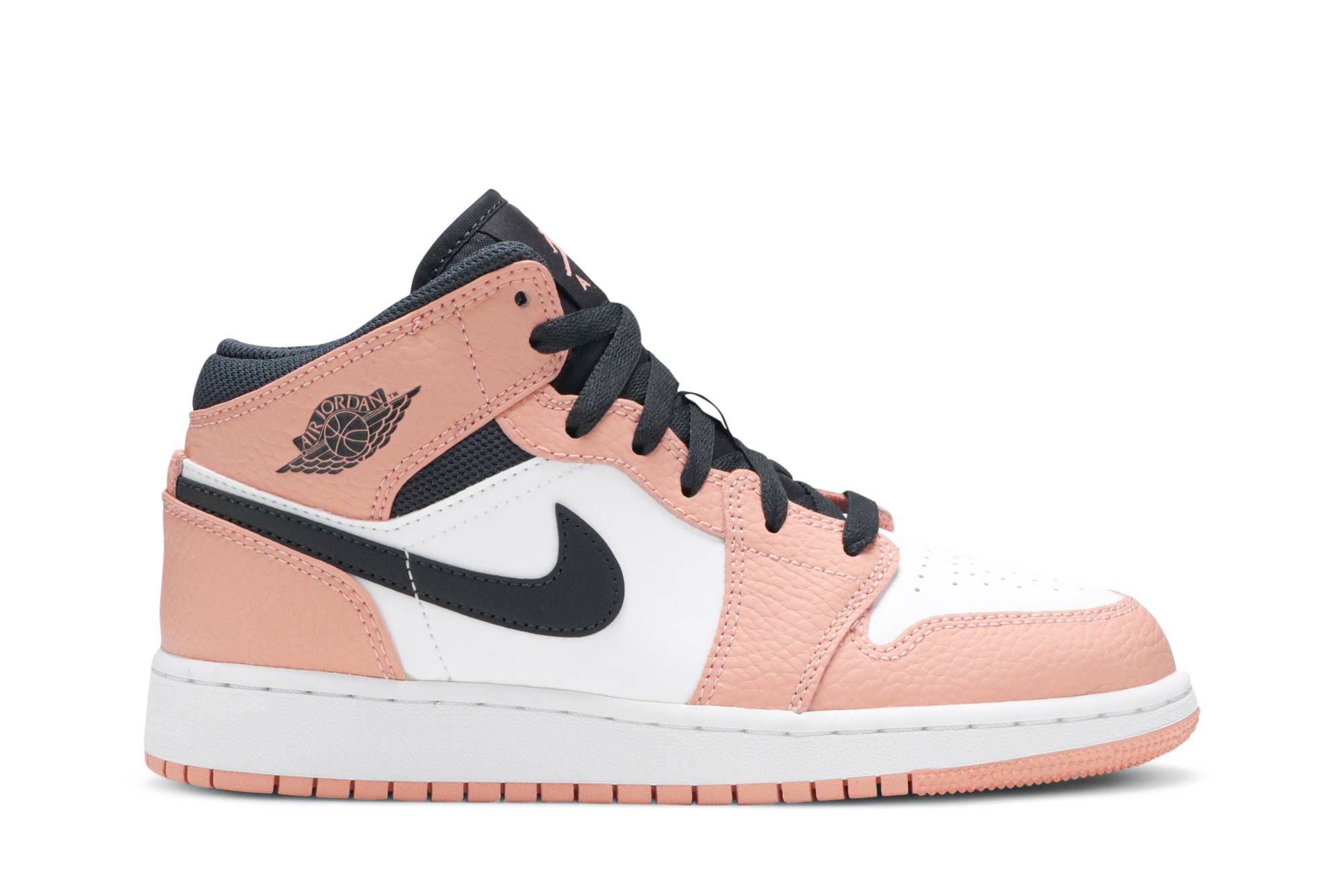 ( Grade School ) Air Jordan 1 Mid ‘Pink Quartz’ 555112-603
