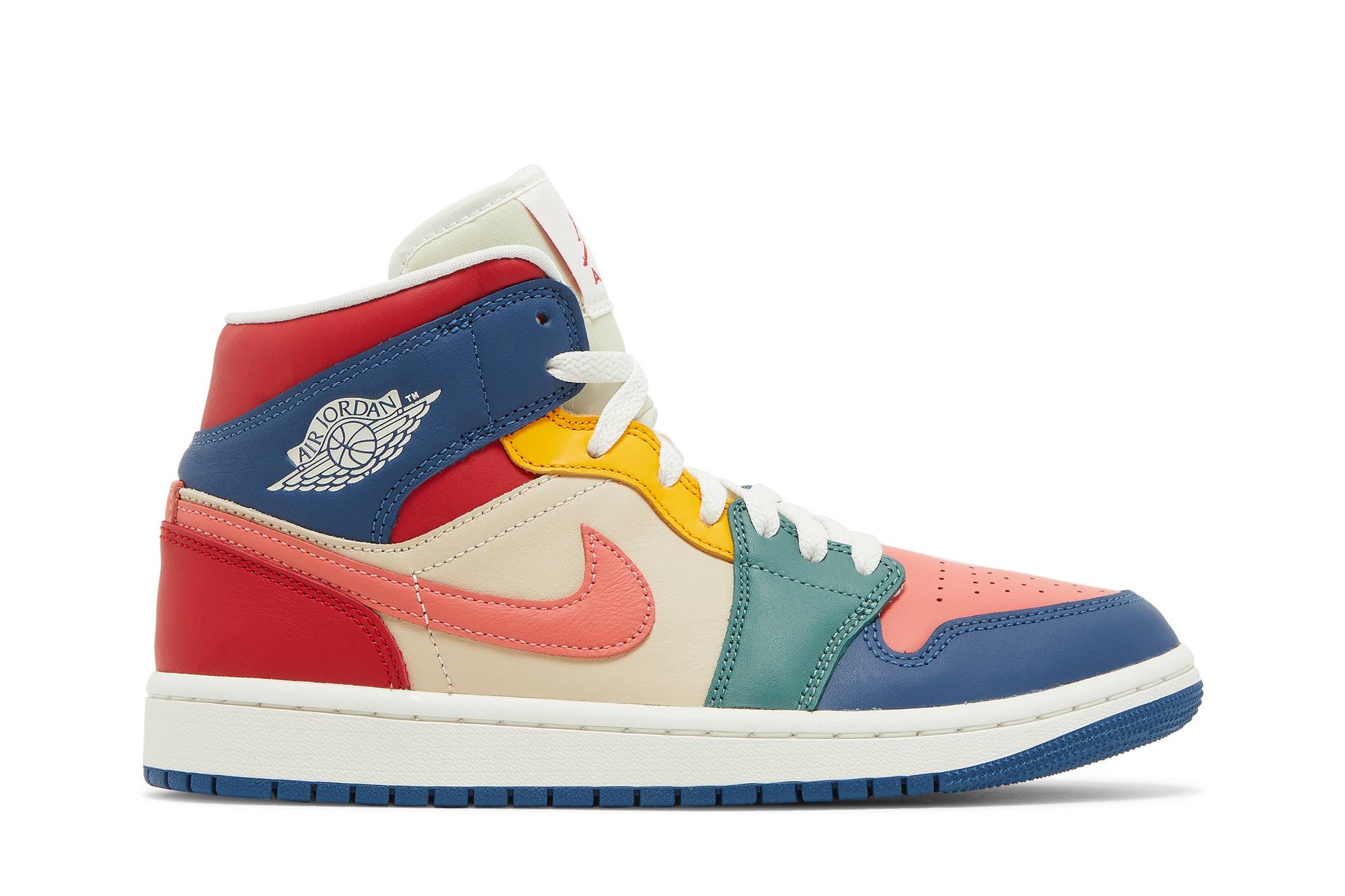 ( Women ) Air Jordan 1 Mid ‘Multi-Color’ DN3738-400