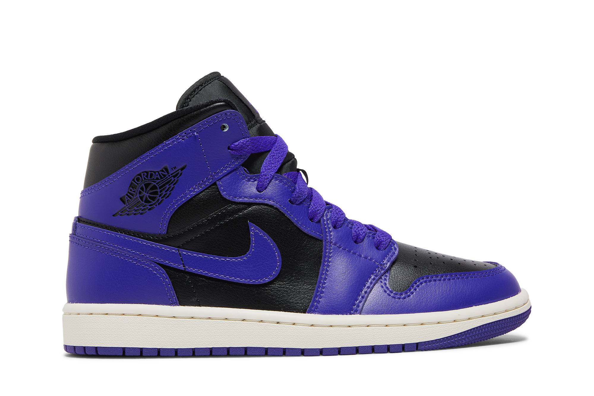 ( Women ) Air Jordan 1 Mid ‘Purple And Black’ BQ6472-051