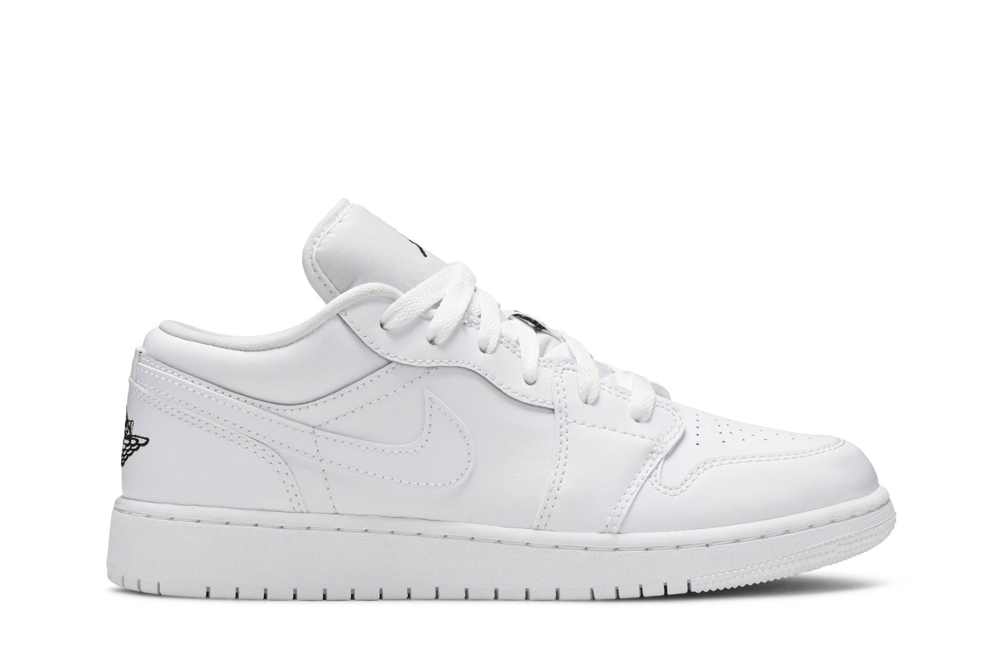 ( Grade School ) Air Jordan 1 Low White Black 553560-101