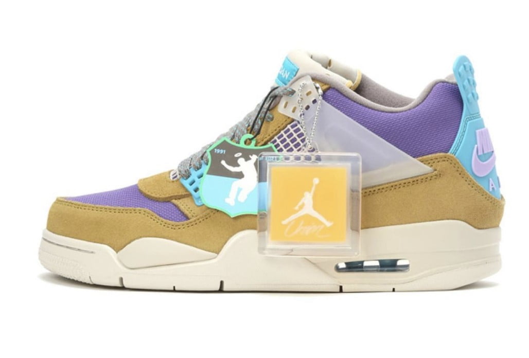 Union X Air Jordan 4 30th Anniversary Desert Moss Turquoise Blue
