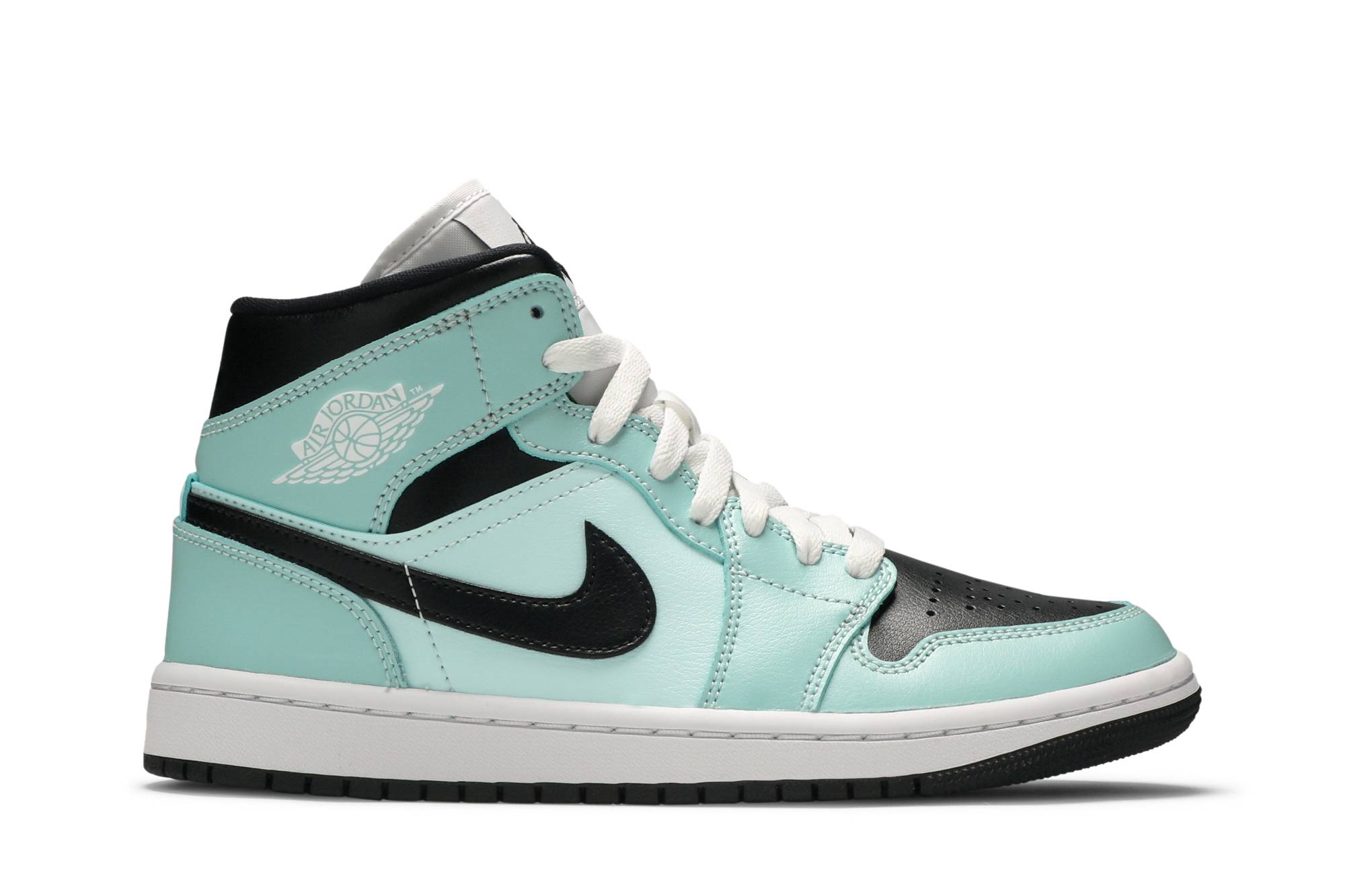 ( Women ) Air Jordan 1 Mid Aqua Black BQ6472-300
