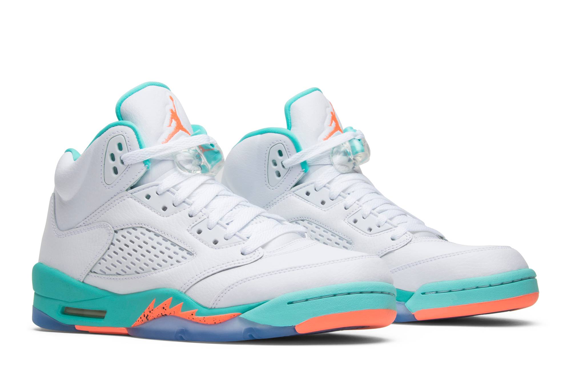 ( Grade School ) Air Jordan 5 Retro ‘Light Aqua’ 440892-100 - Image 8