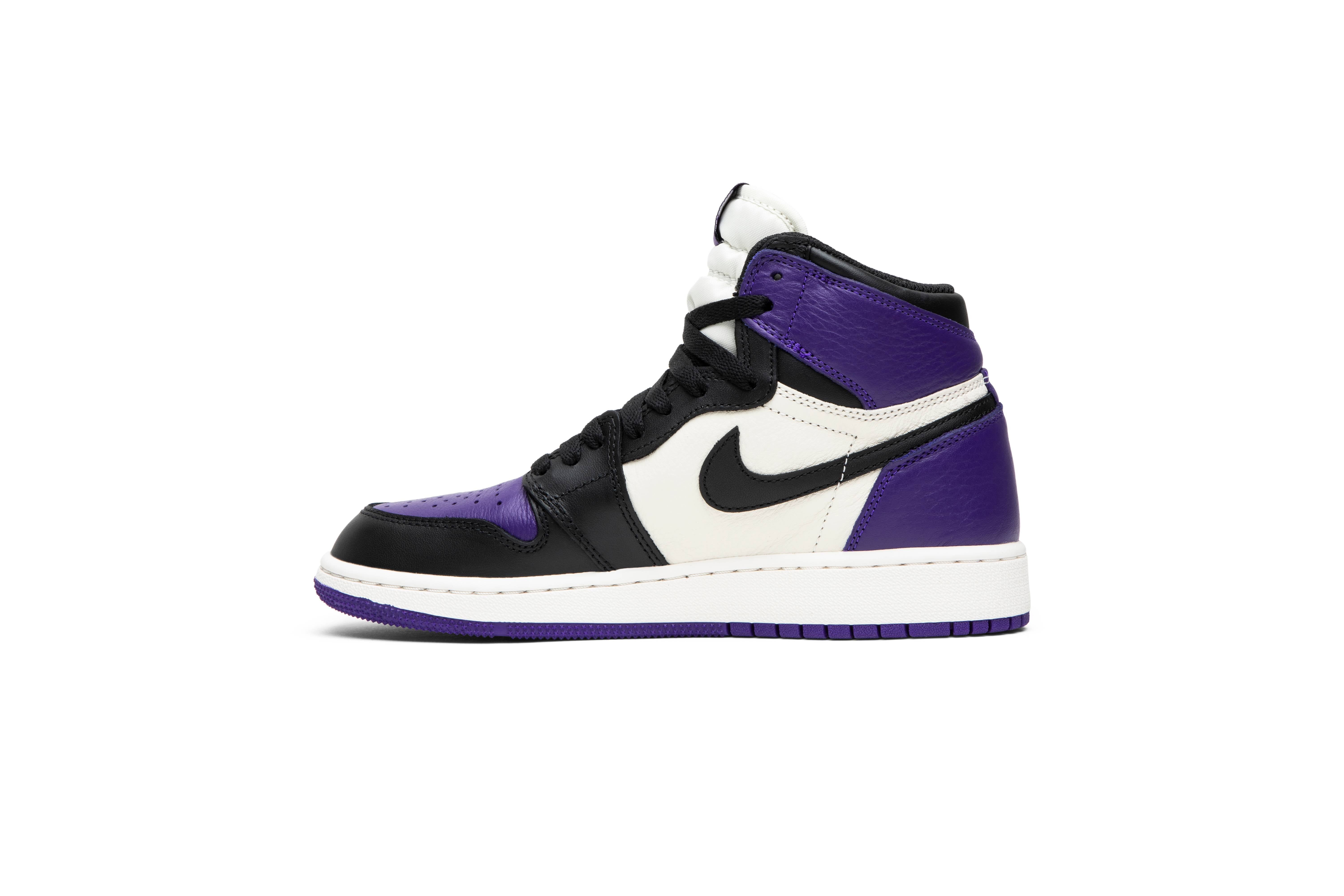 ( Grade School ) Air Jordan 1 Retro High OG ‘Court Purple’ 575441-501 - Image 3