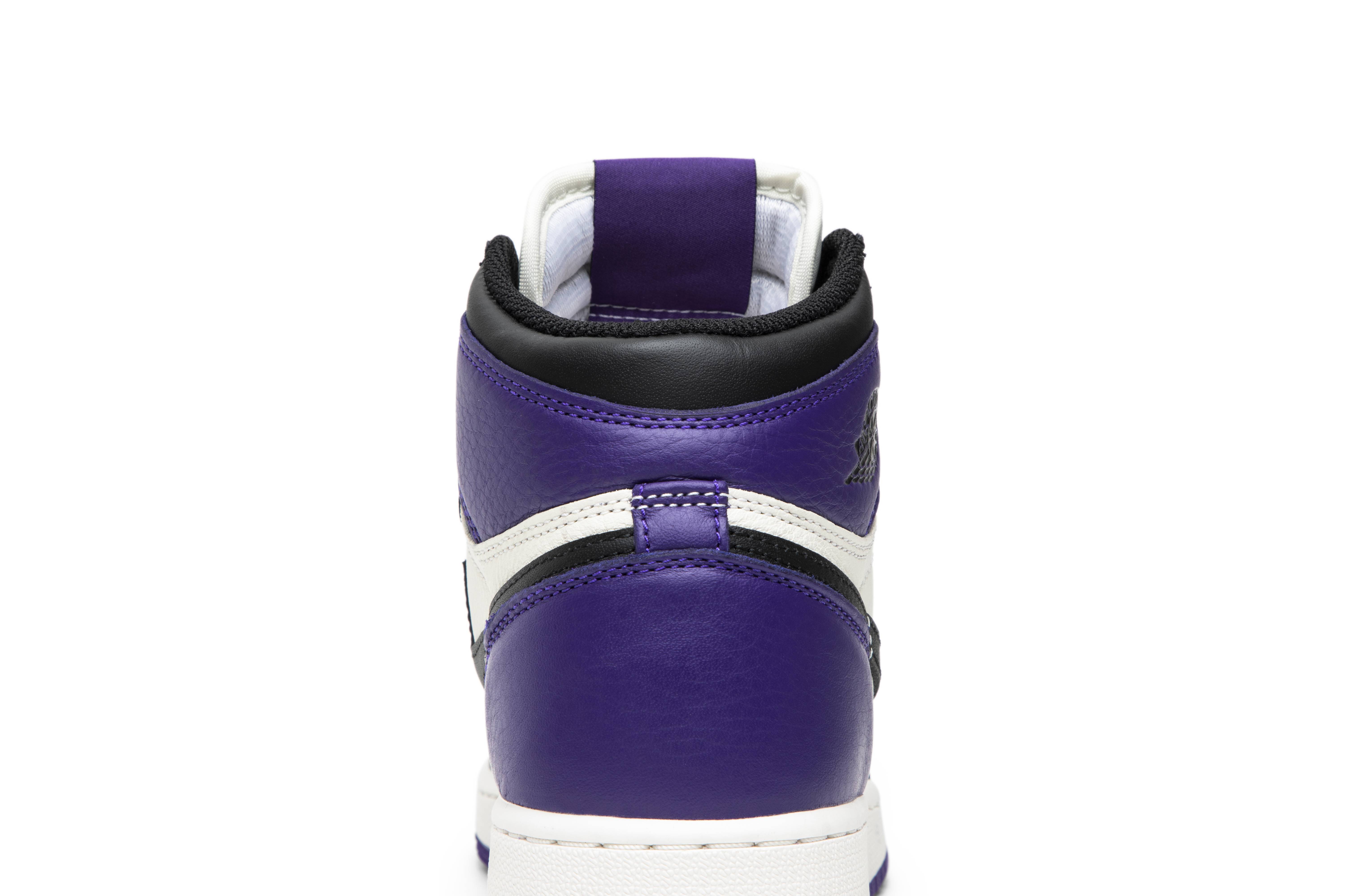 ( Grade School ) Air Jordan 1 Retro High OG ‘Court Purple’ 575441-501 - Image 7
