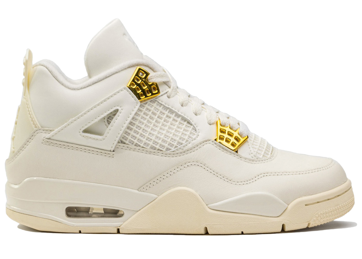 ( Women ) Air Jordan 4 Retro ‘Metallic Gold’ AQ9129-170