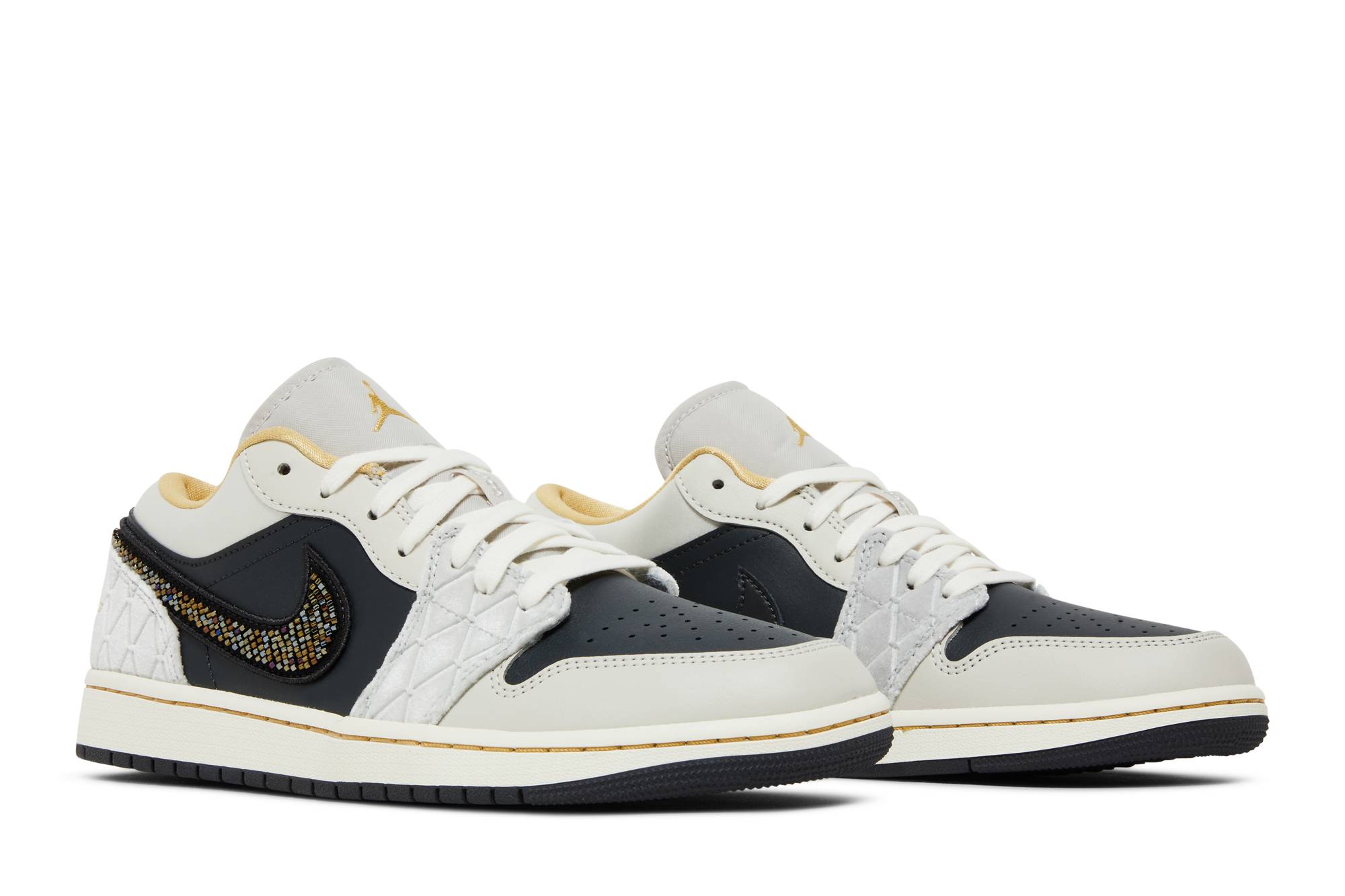 Air Jordan 1 Low ‘Beaded Swoosh’ DV1762-001 - Image 8