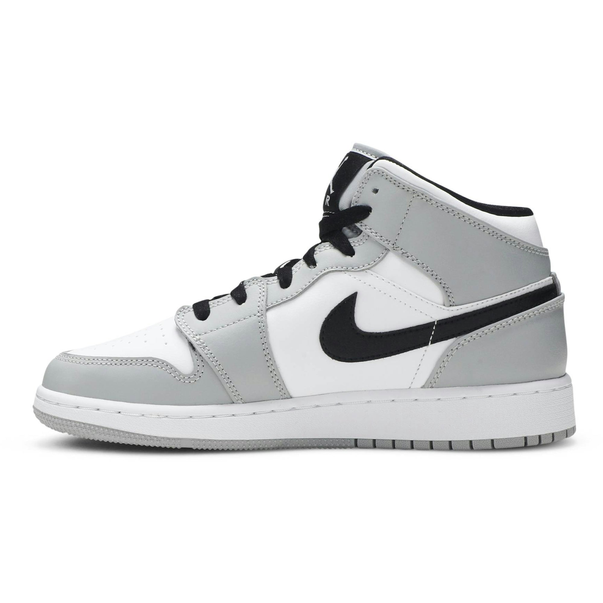 ( Grade School ) Air Jordan 1 Mid ‘Light Smoke Grey’ 554725-092 - Image 3