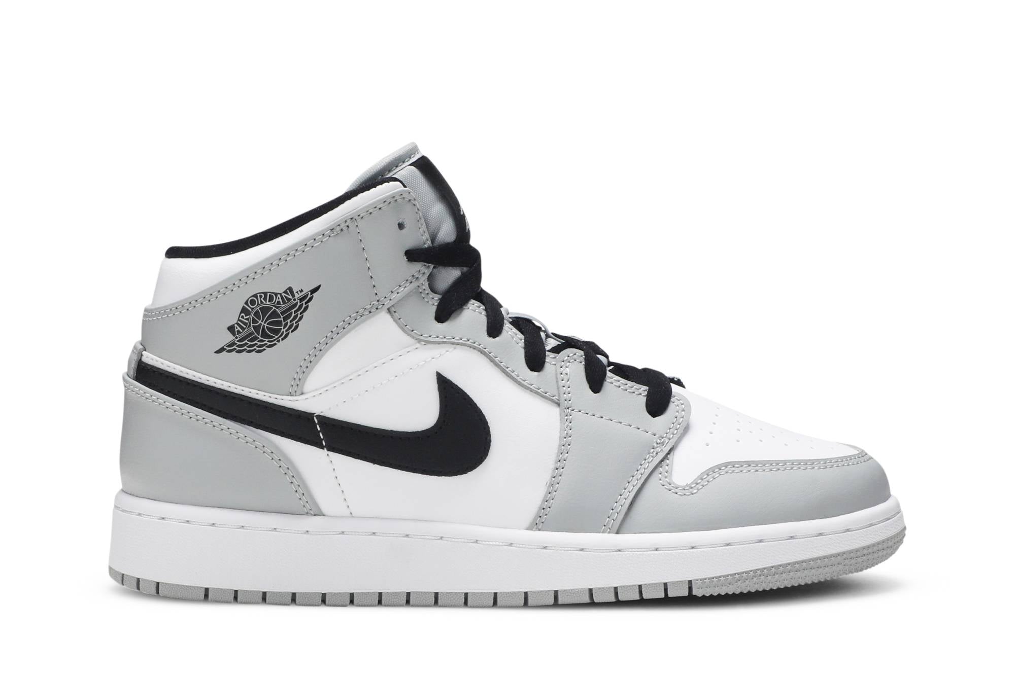 ( Grade School ) Air Jordan 1 Mid ‘Light Smoke Grey’ 554725-092