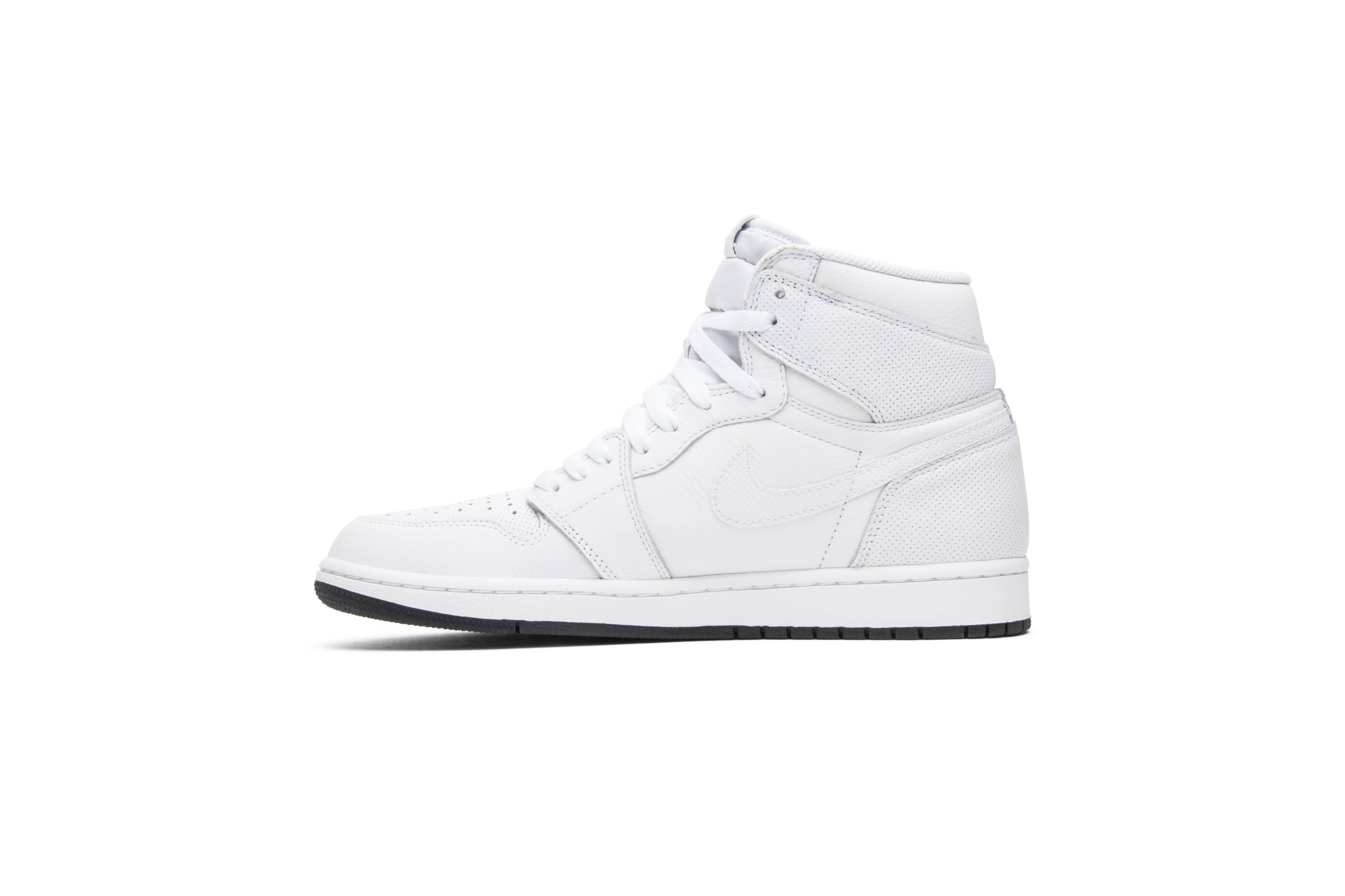 Air Jordan 1 Retro High OG White Perforated 555088-100 - Image 3