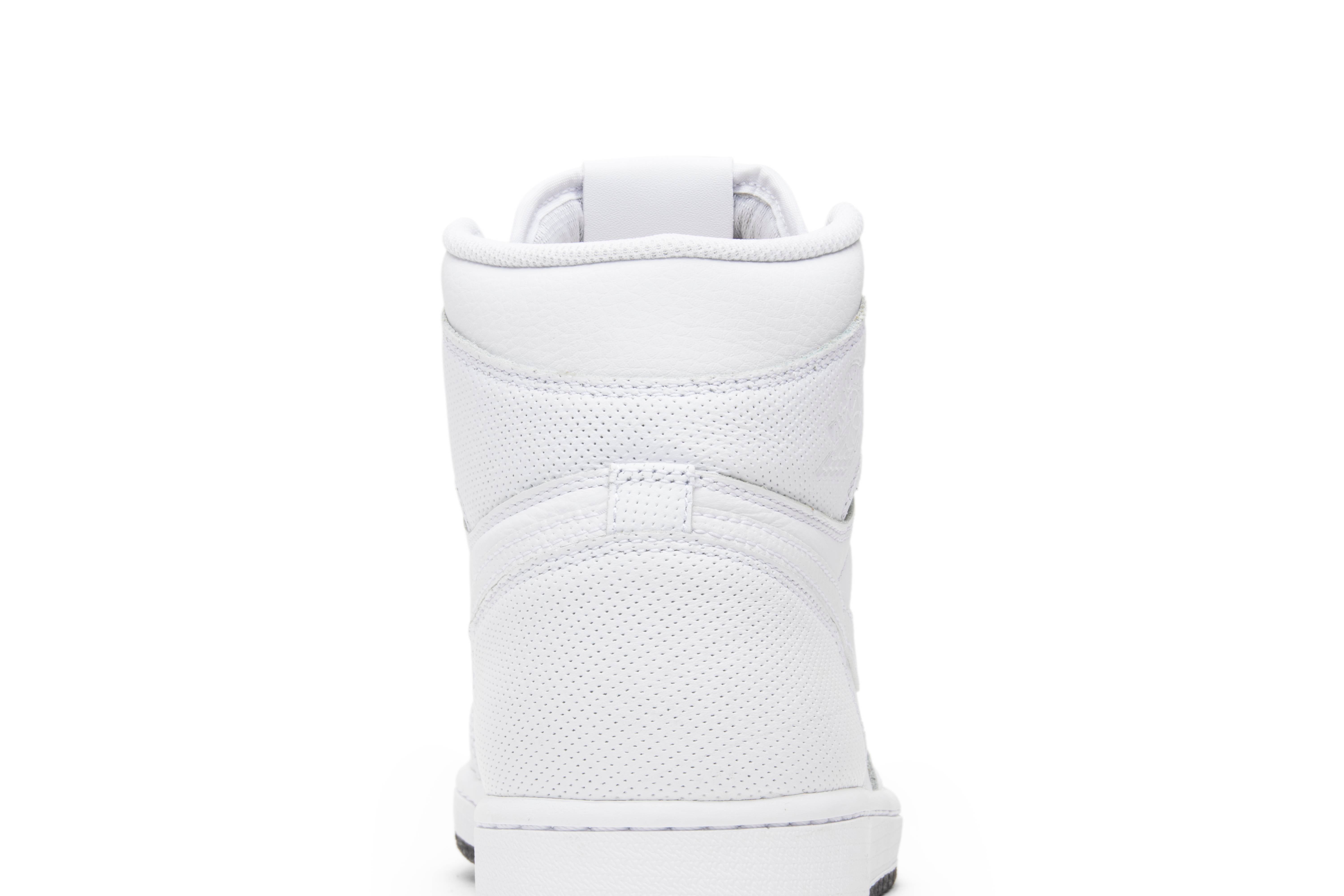 Air Jordan 1 Retro High OG White Perforated 555088-100 - Image 7