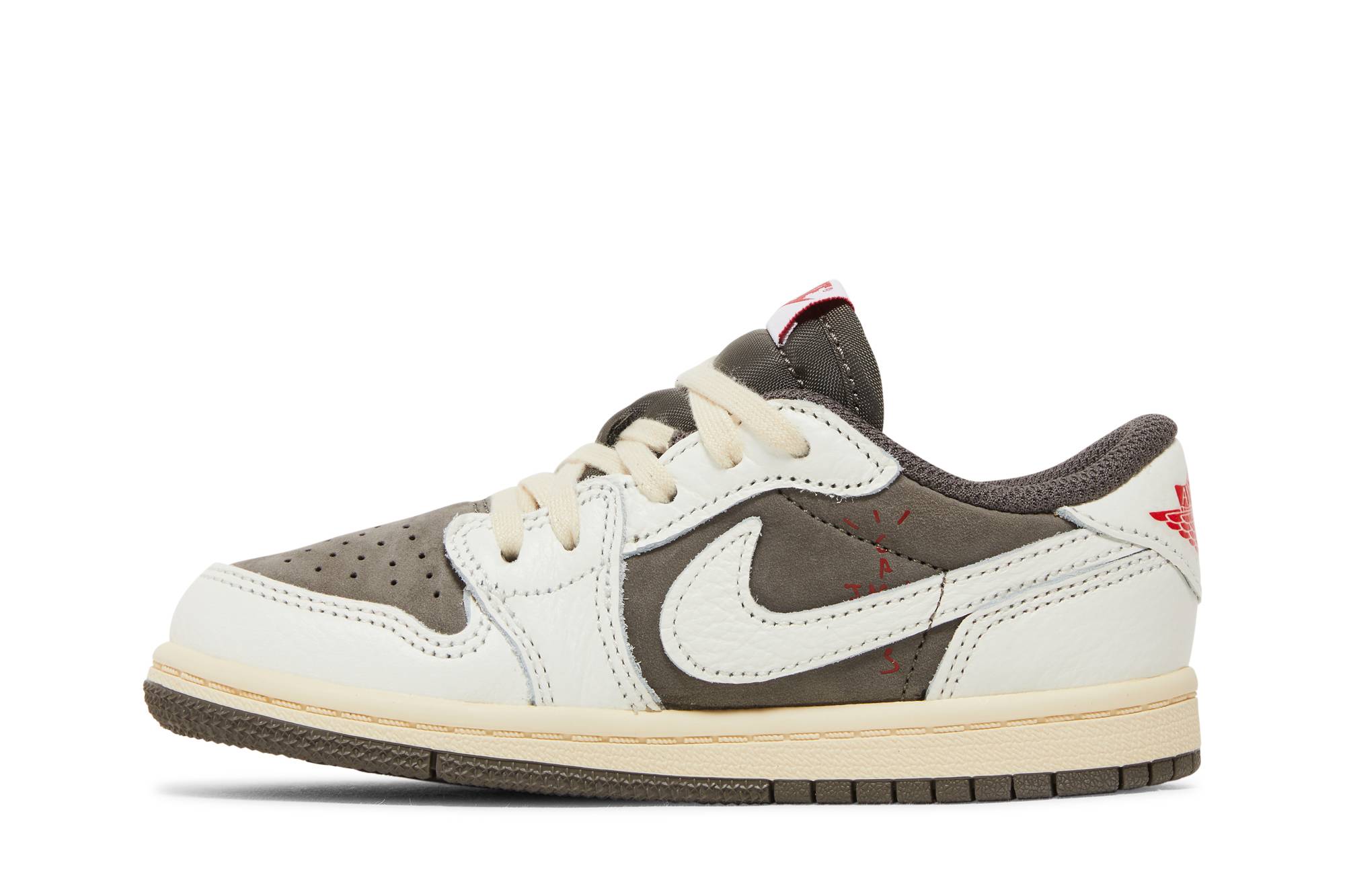 ( Preschool ) Travis Scott X Air Jordan 1 Low OG Reverse Mocha DO5442-162 - Image 3