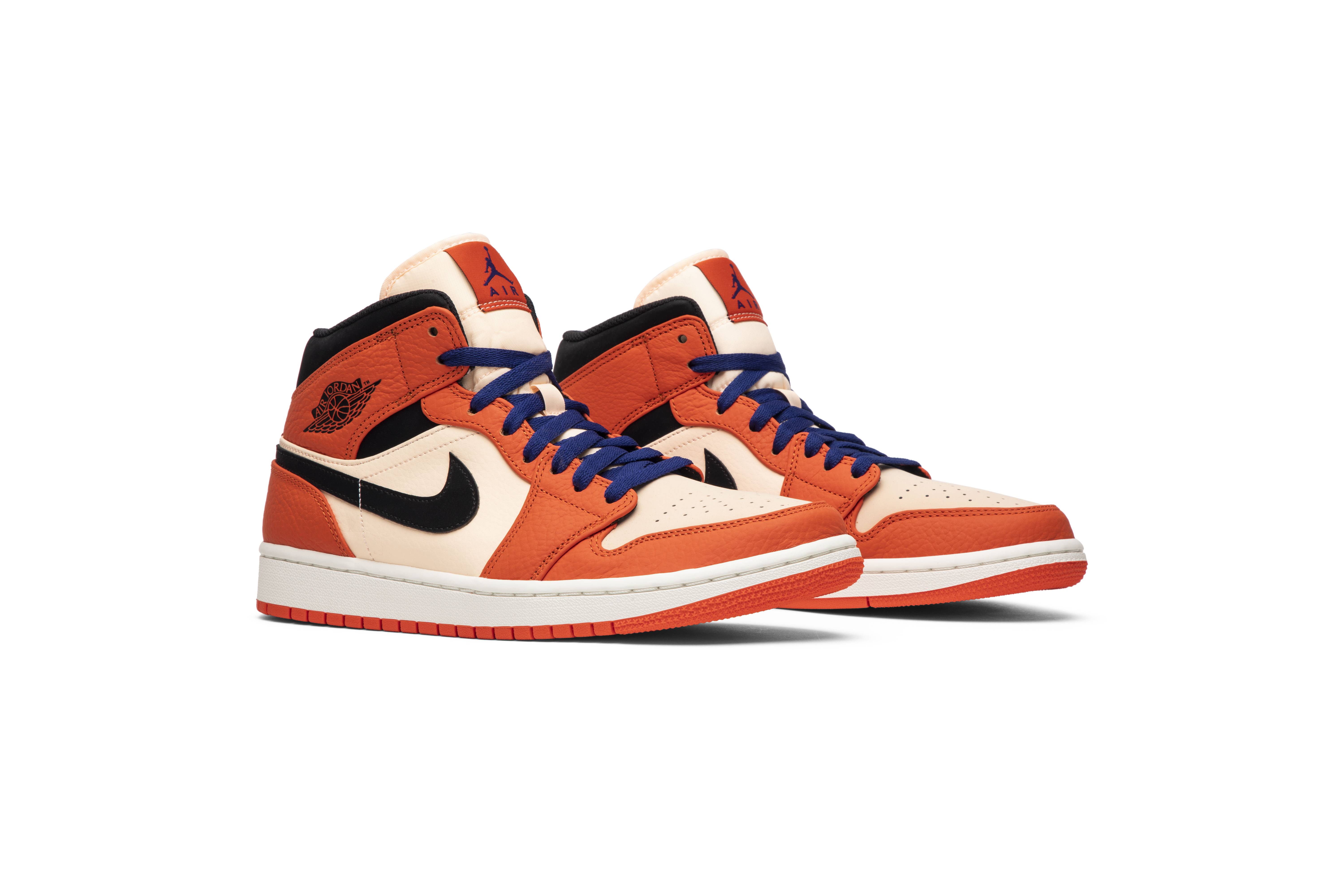 Air Jordan 1 Retro Mid SE Team Orange 852542-800 - Image 8