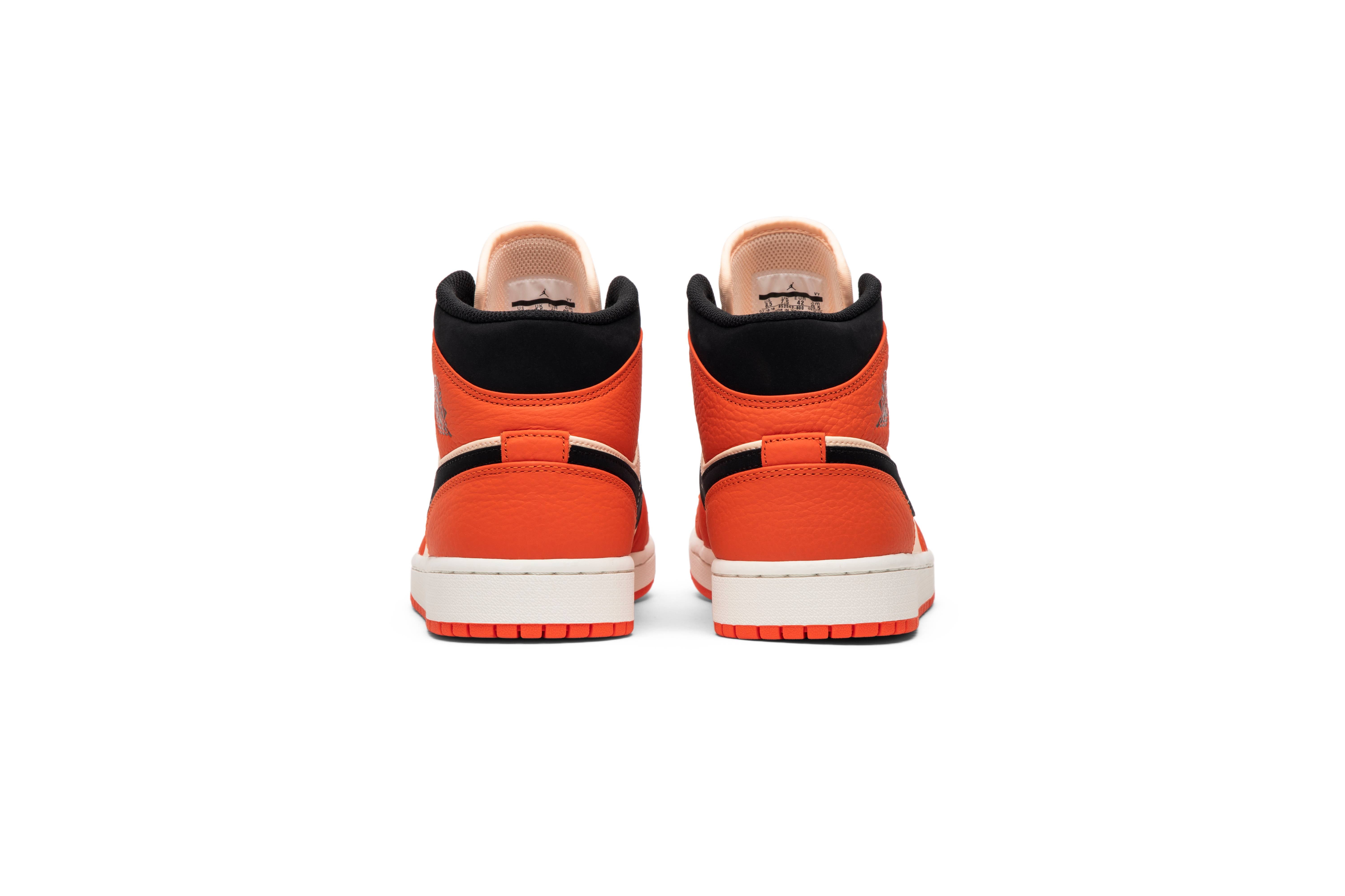 Air Jordan 1 Retro Mid SE Team Orange 852542-800 - Image 6