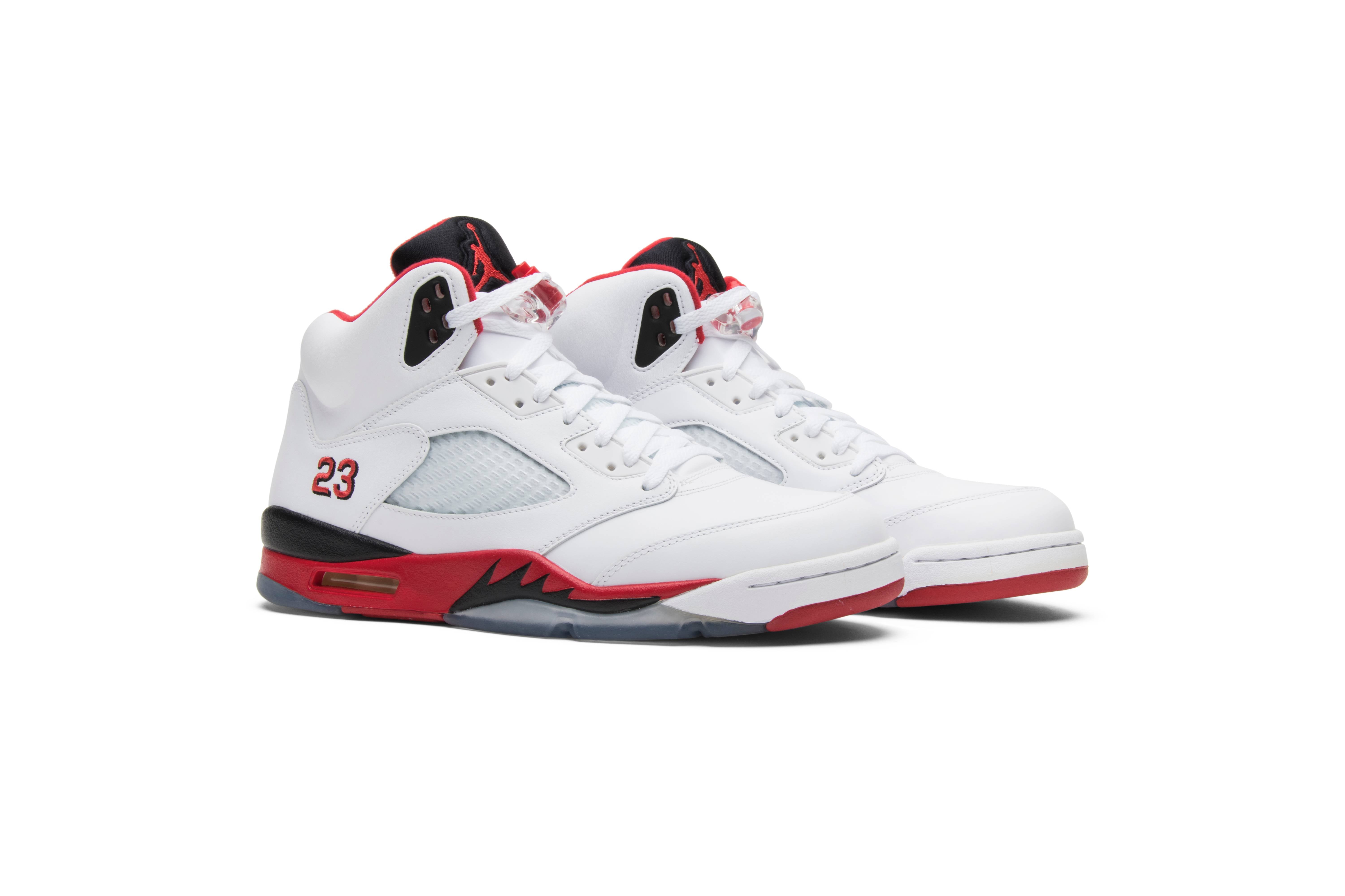 Air Jordan 5 Retro Black Tongue Fire Red 2013 136027-120 - Image 8
