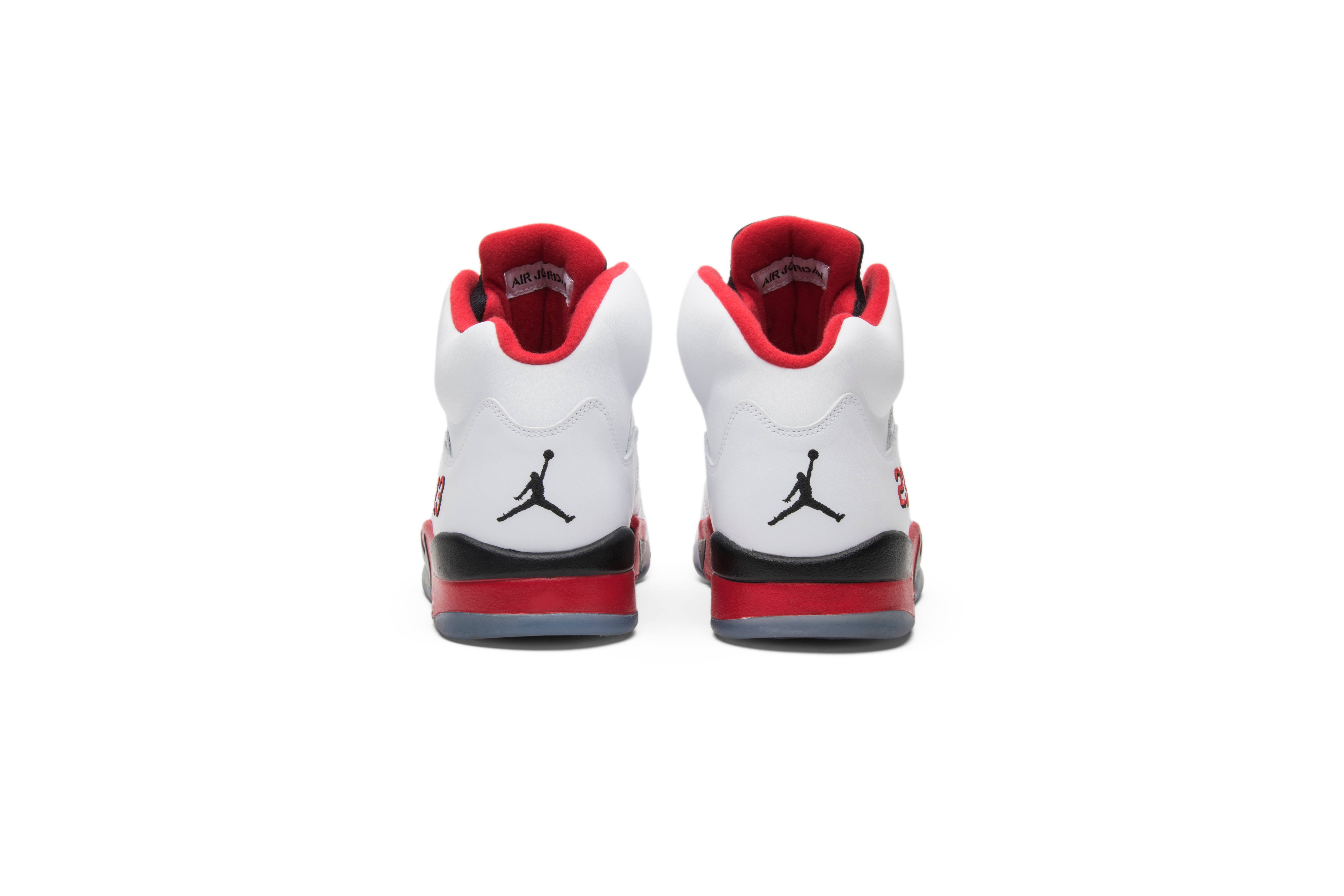 Air Jordan 5 Retro Black Tongue Fire Red 2013 136027-120 - Image 6