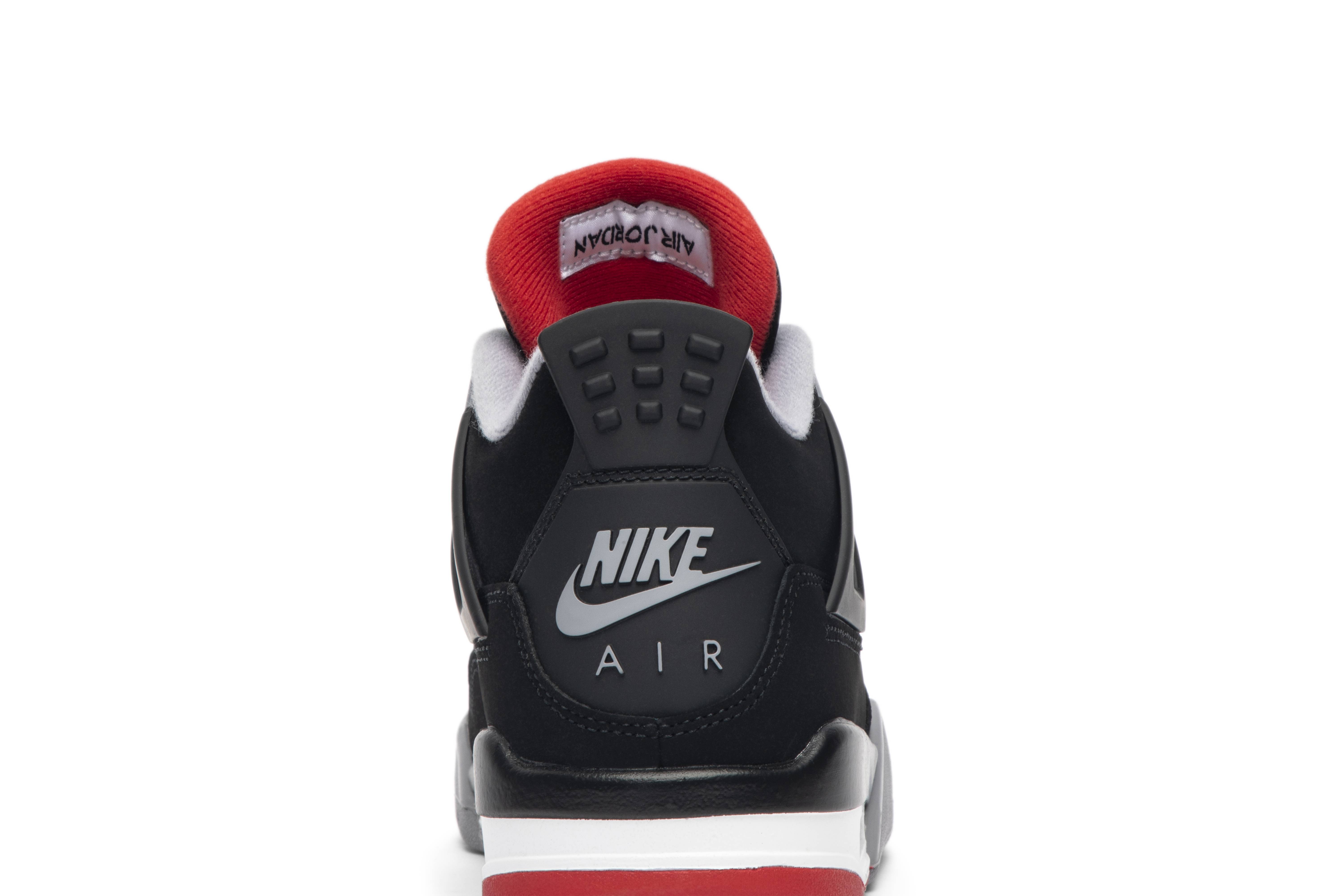 ( Grade School ) Air Jordan 4 Retro OG Bred 2019 408452-060 - Image 7