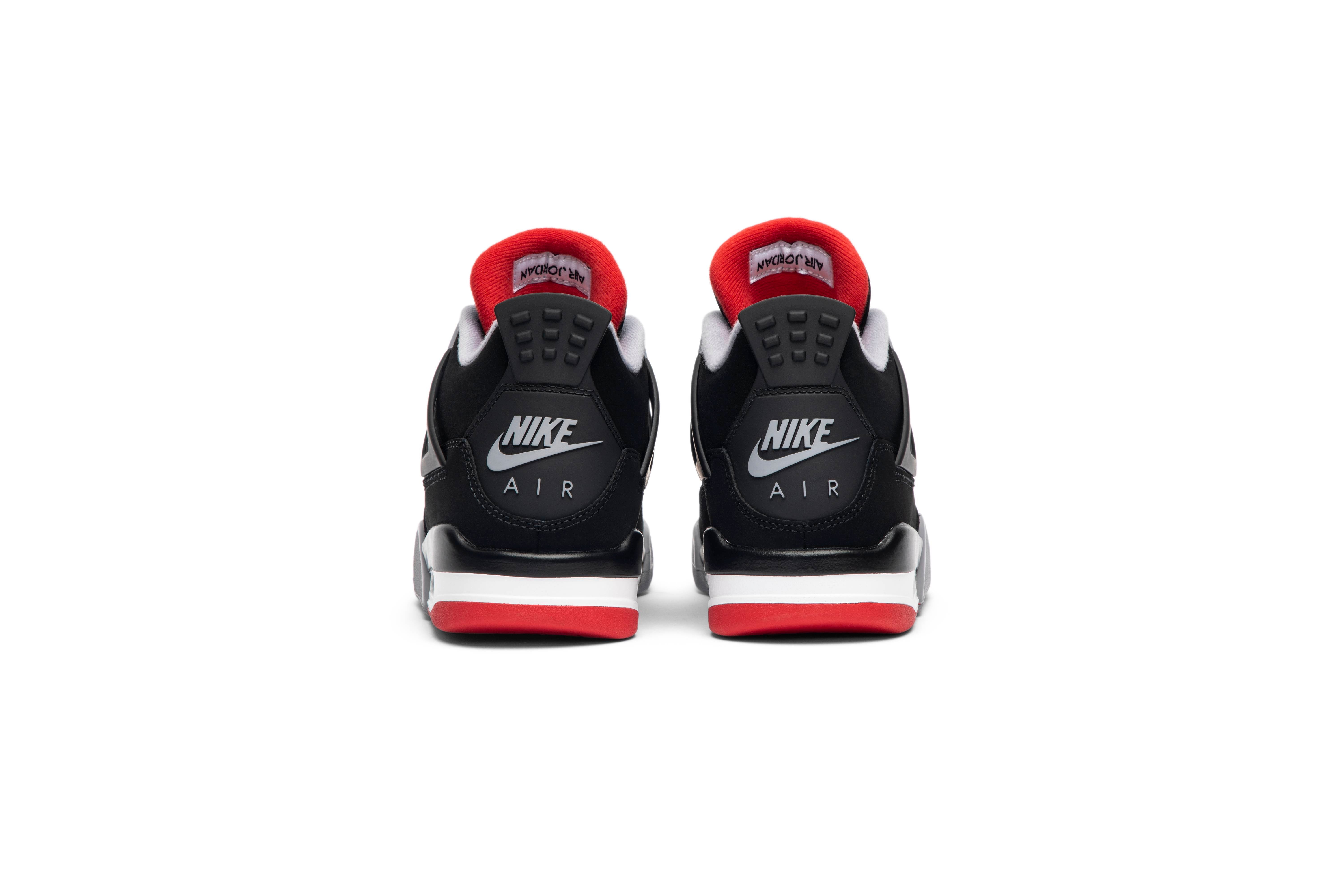( Grade School ) Air Jordan 4 Retro OG Bred 2019 408452-060 - Image 6