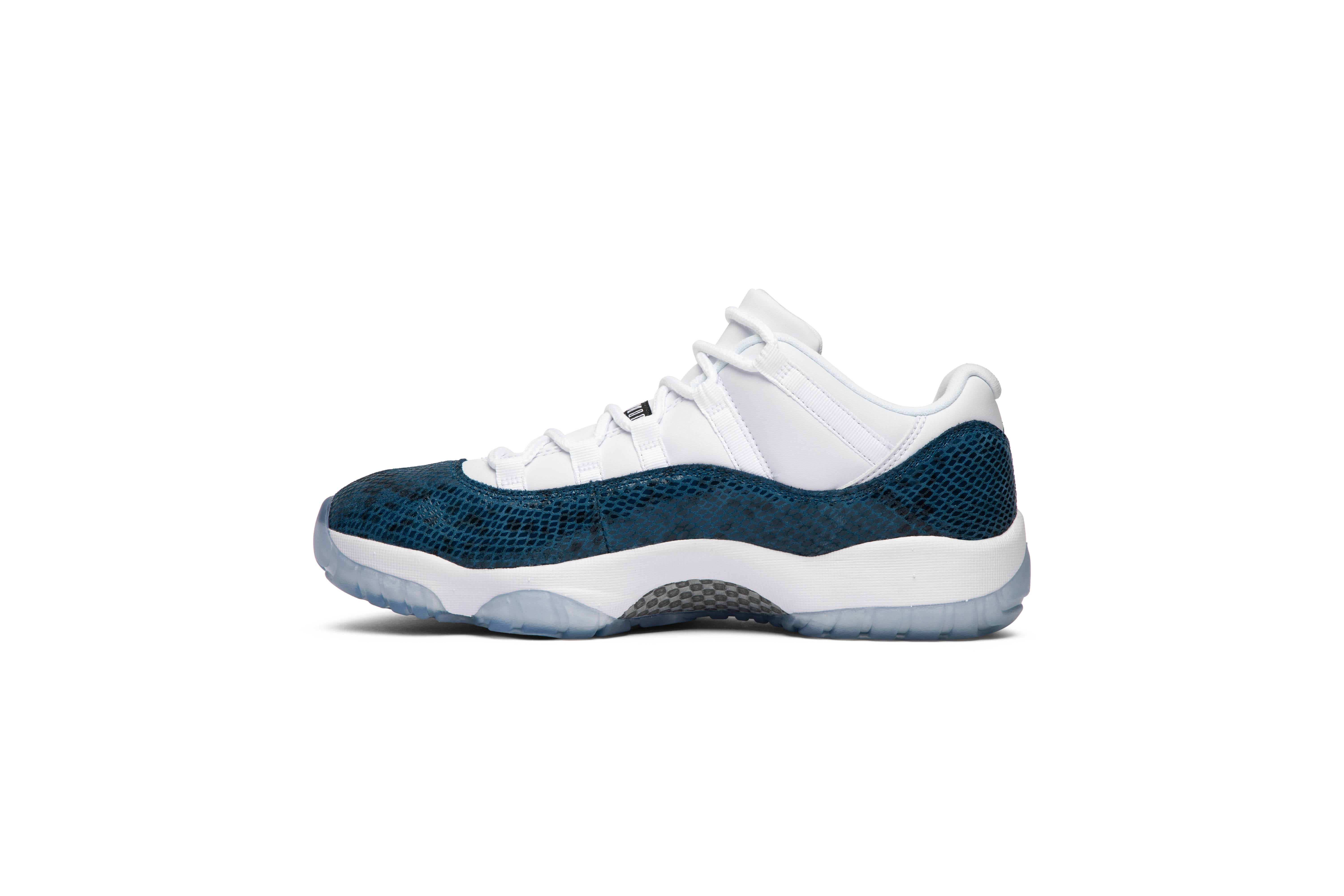 Air Jordan 11 Retro Low Navy Snakeskin 2019 CD6846-102 - Image 3