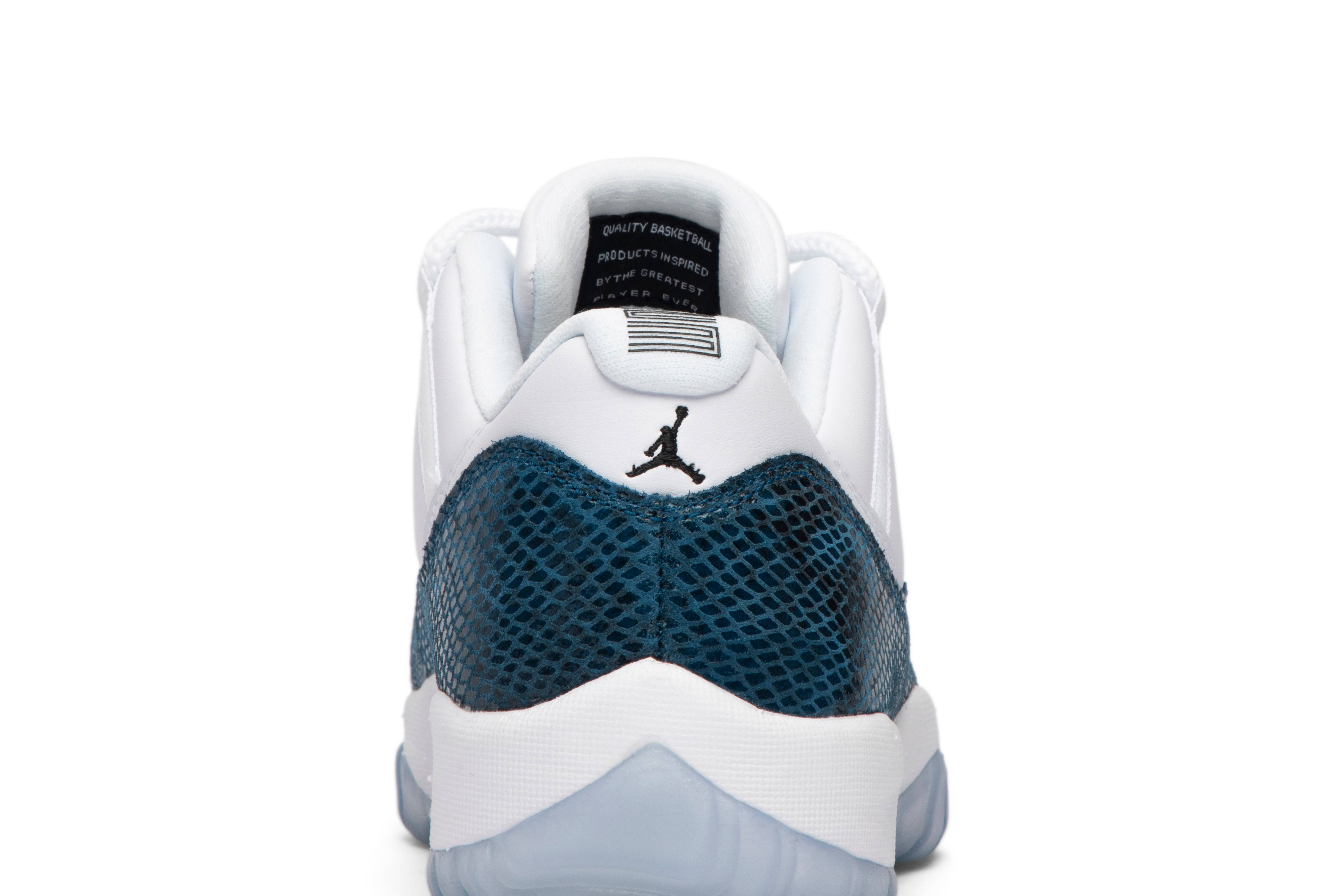 Air Jordan 11 Retro Low Navy Snakeskin 2019 CD6846-102 - Image 7