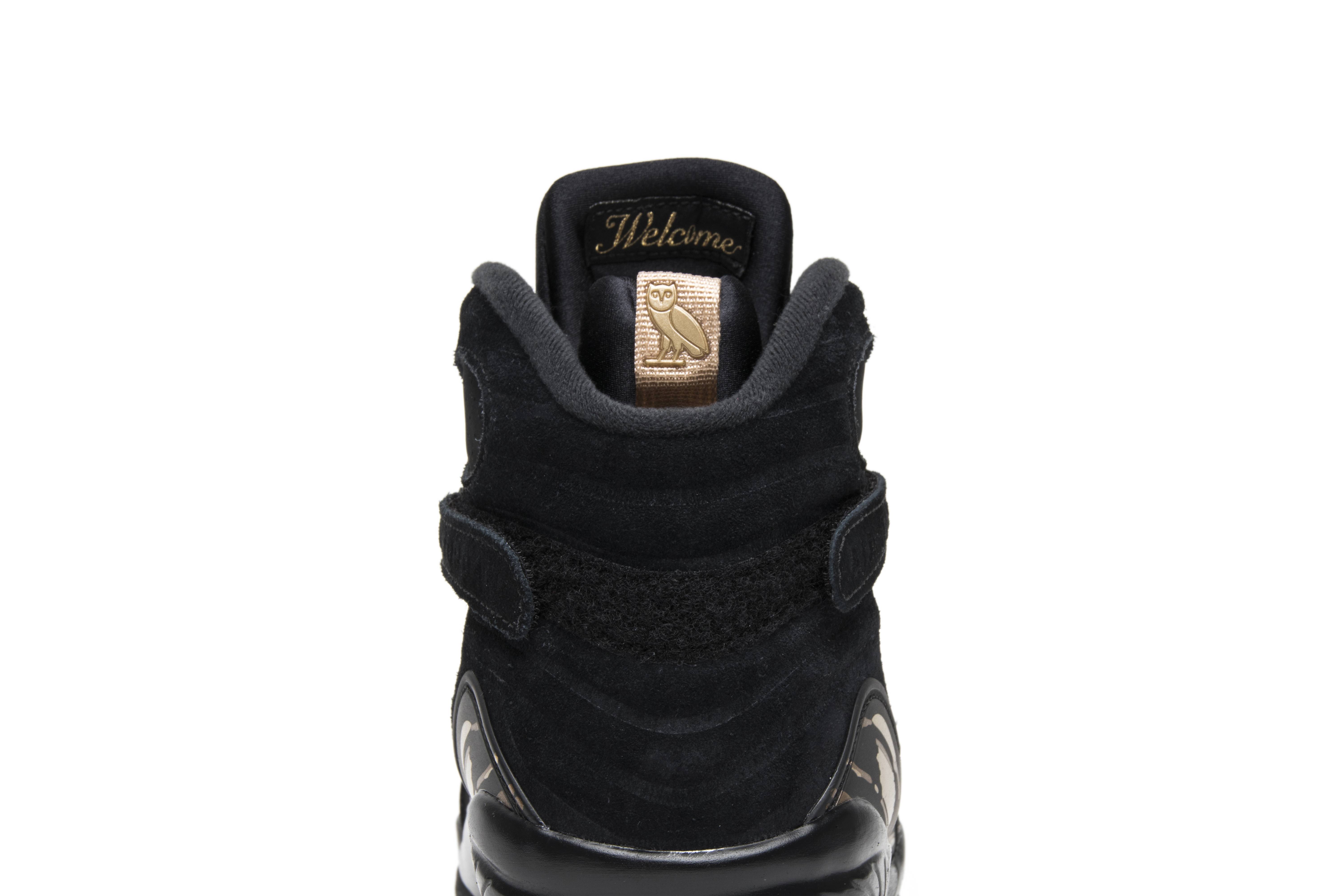 Octobers Very Own X Air Jordan 8 Retro Black AA1239-045 - Image 7