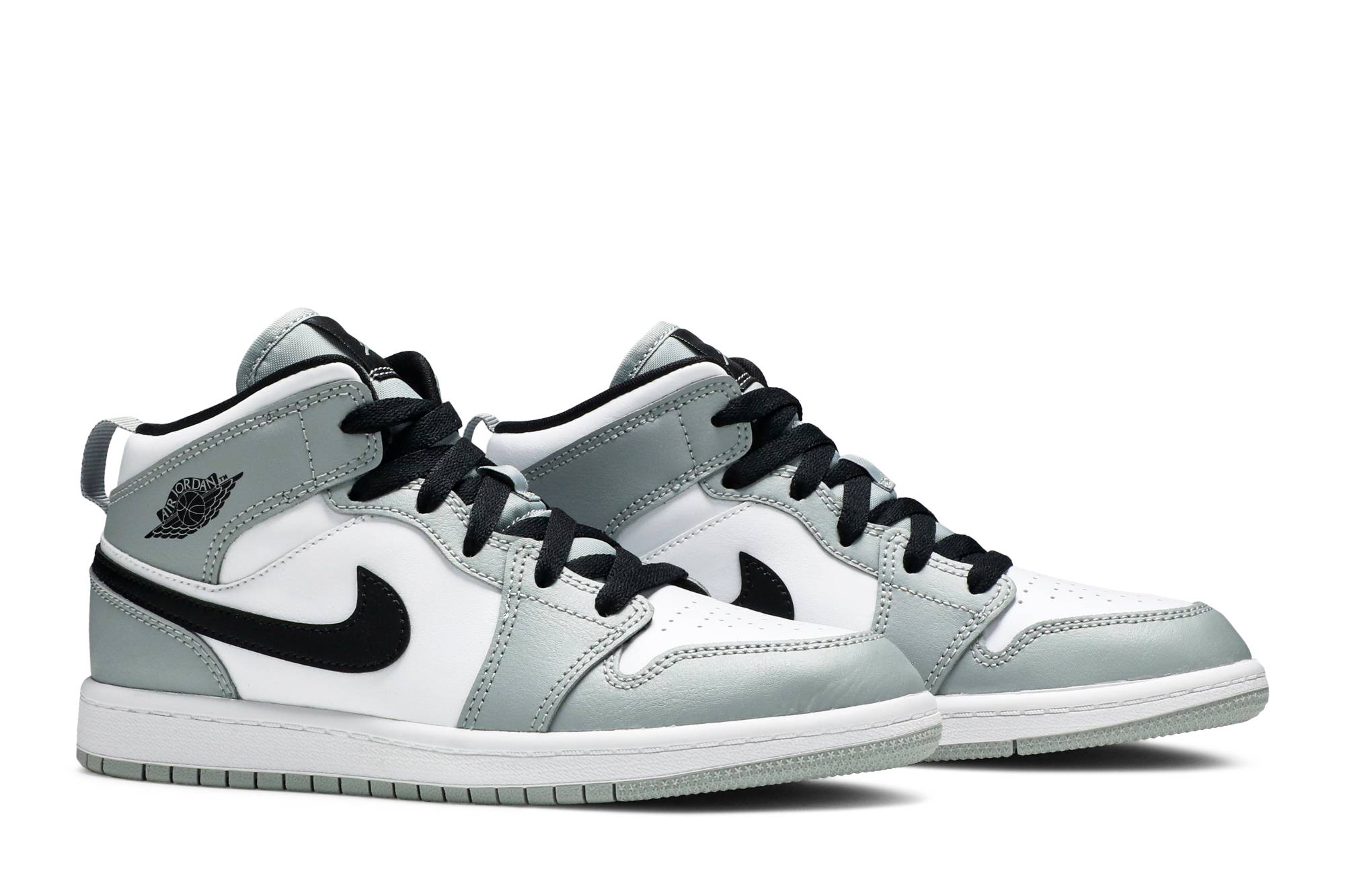 ( Preschool ) Air Jordan 1 Mid Light Smoke Grey 640734-092 - Image 8