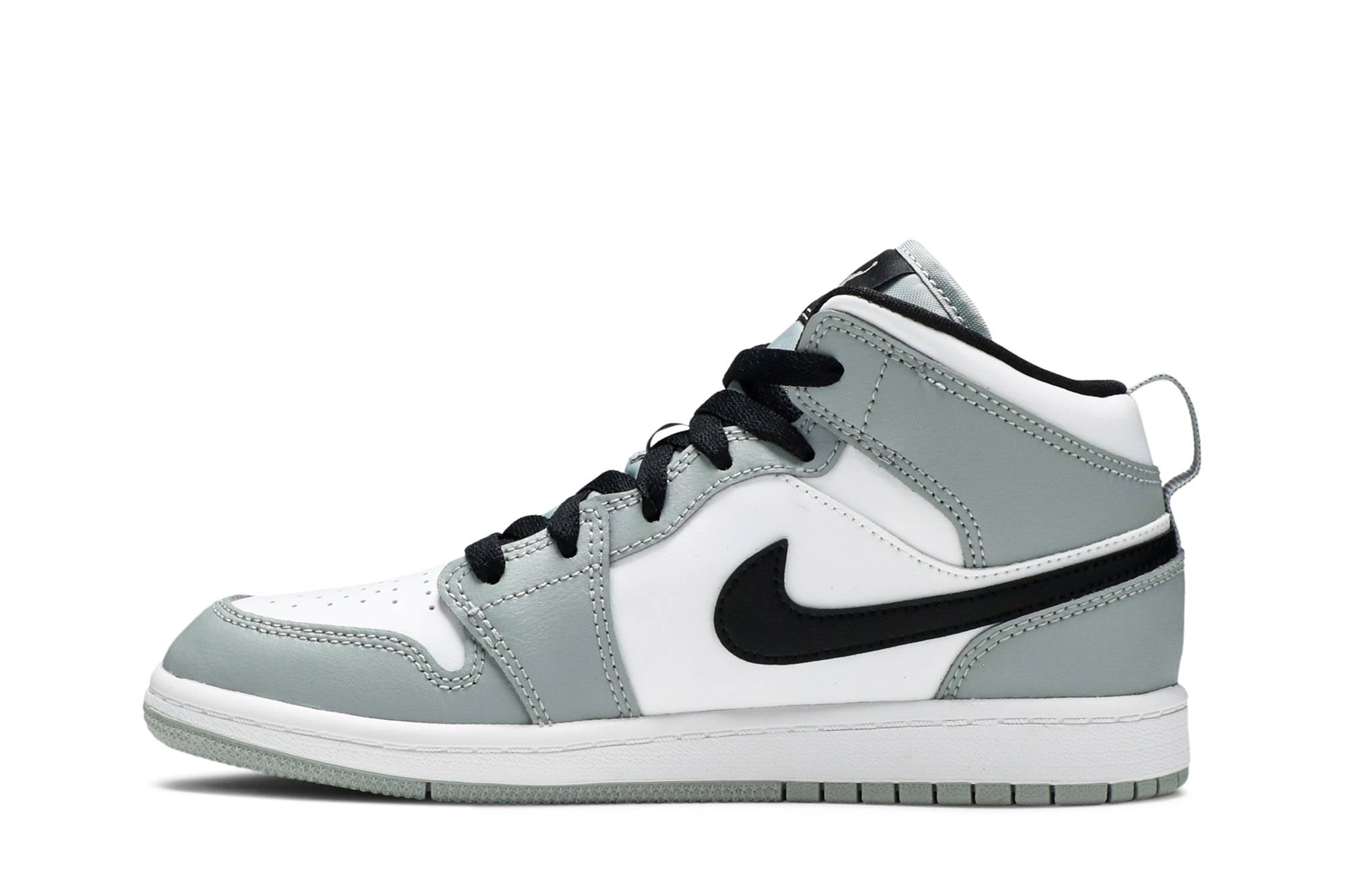 ( Preschool ) Air Jordan 1 Mid Light Smoke Grey 640734-092 - Image 3