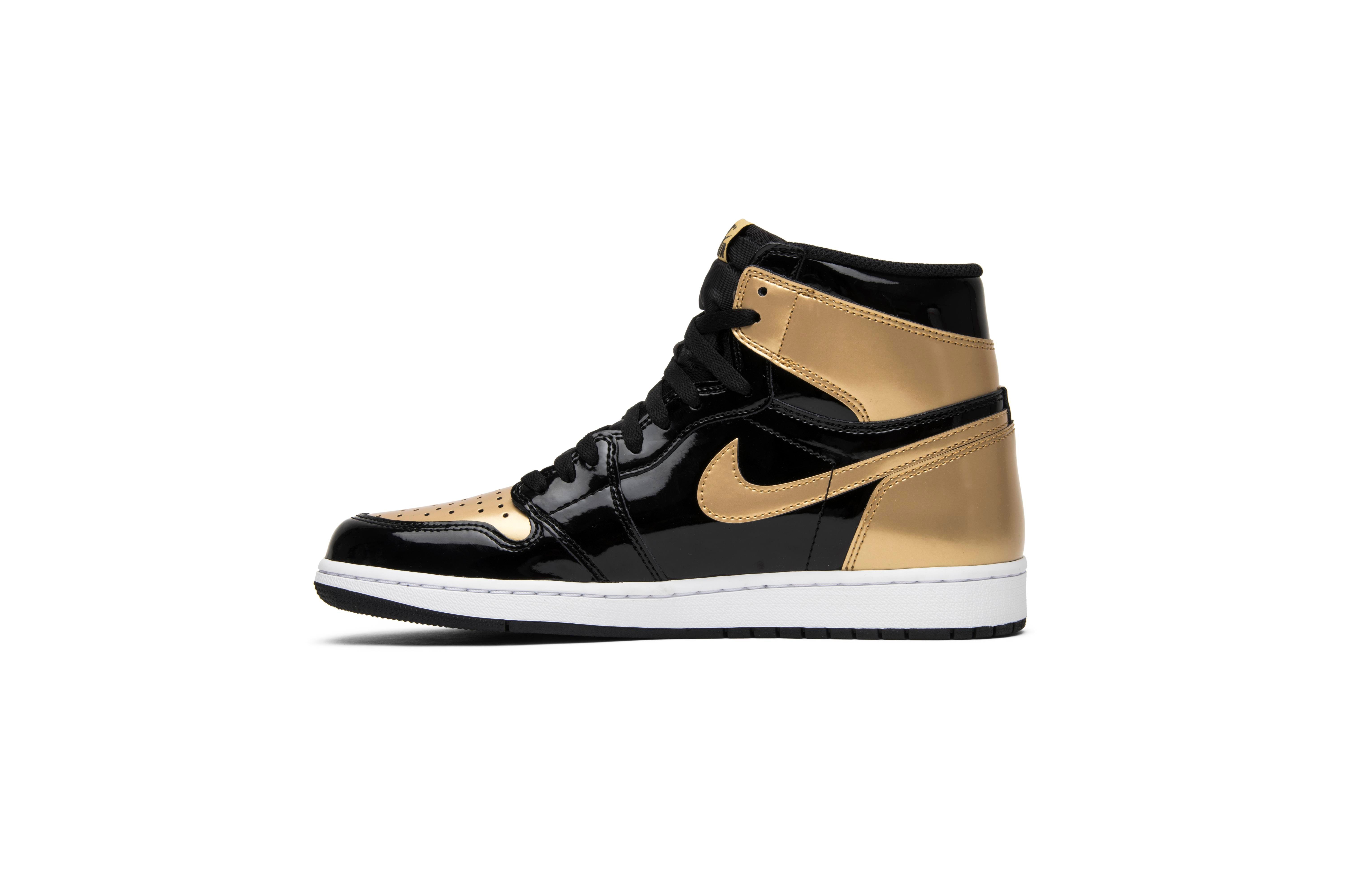 Air Jordan 1 Retro High OG NRG Gold Toe 861428-007 - Image 3