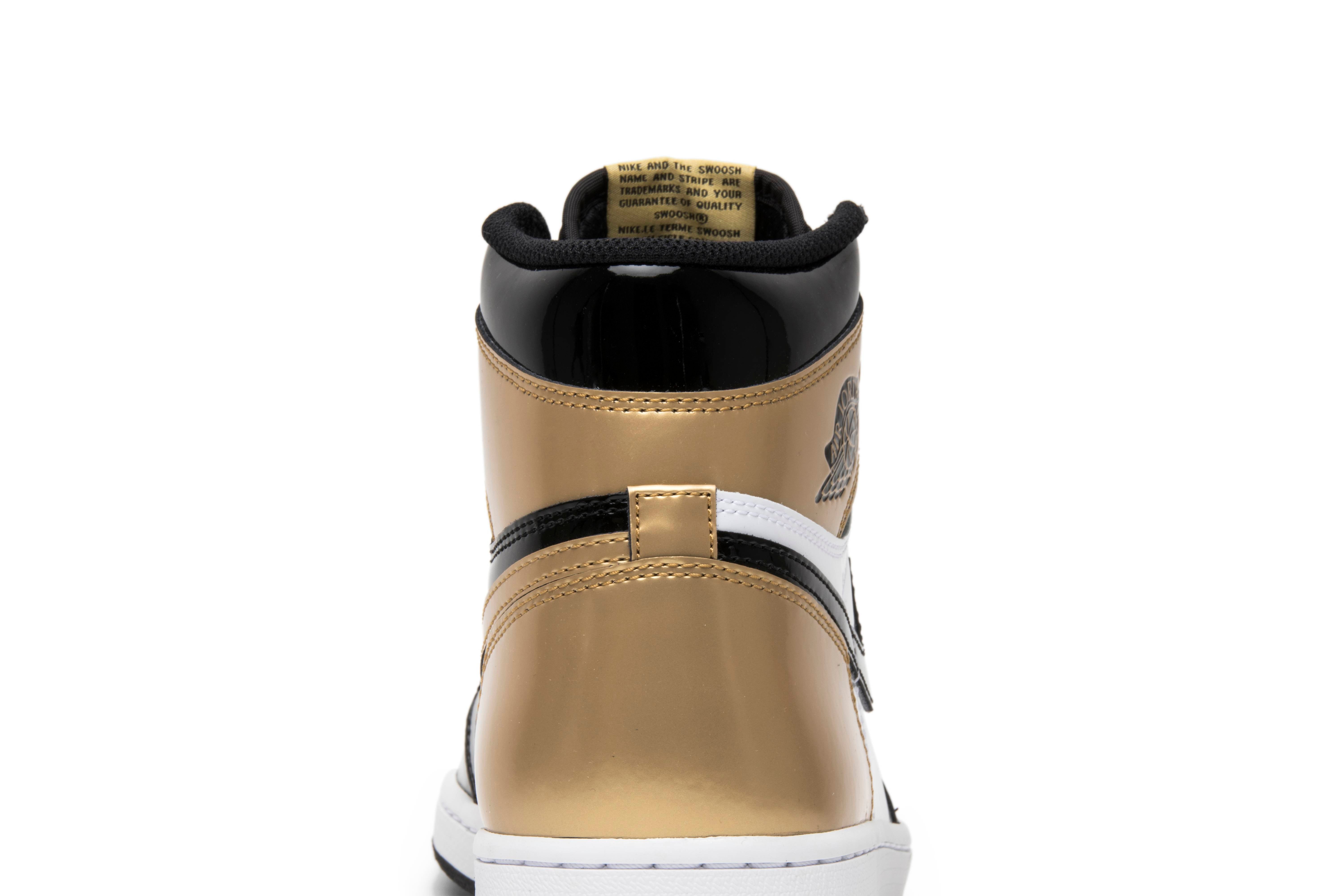 Air Jordan 1 Retro High OG NRG Gold Toe 861428-007 - Image 7
