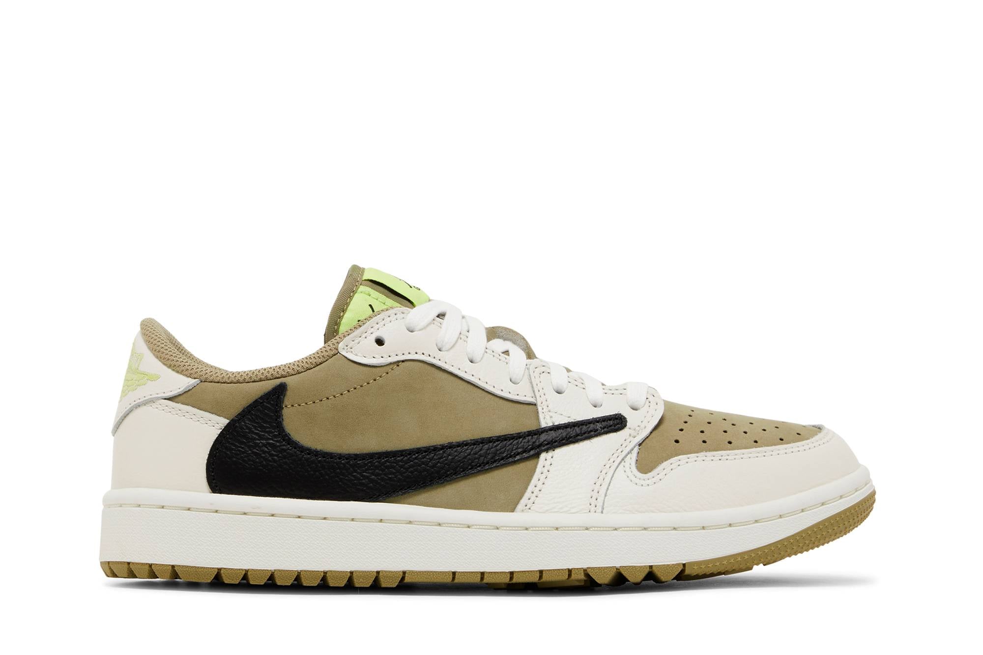Travis Scott X Air Jordan 1 Low Golf Neutral Olive FZ3124-200