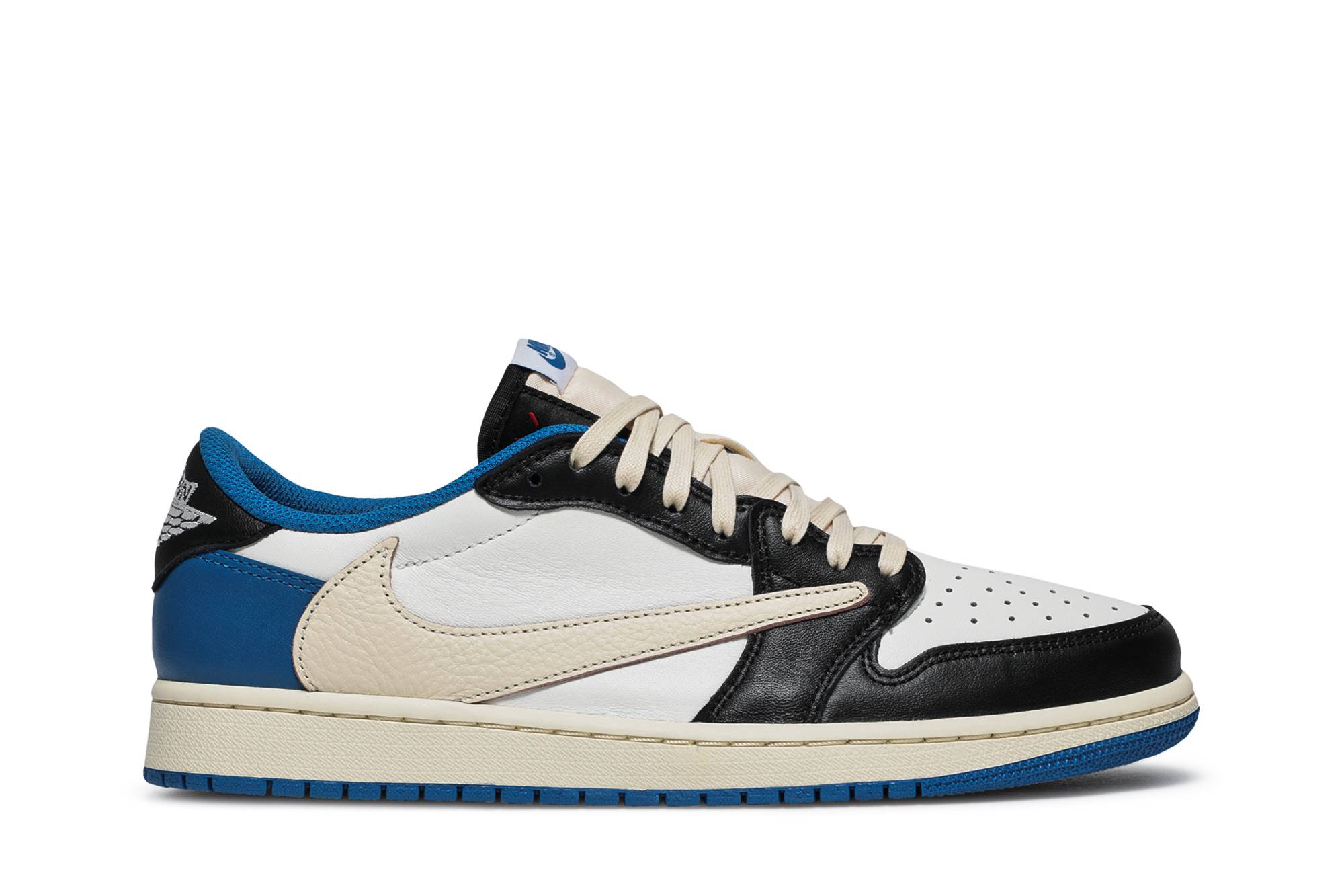 Fragment Design X Travis Scott X Air Jordan 1 Retro Low Military Blue DM7866-140