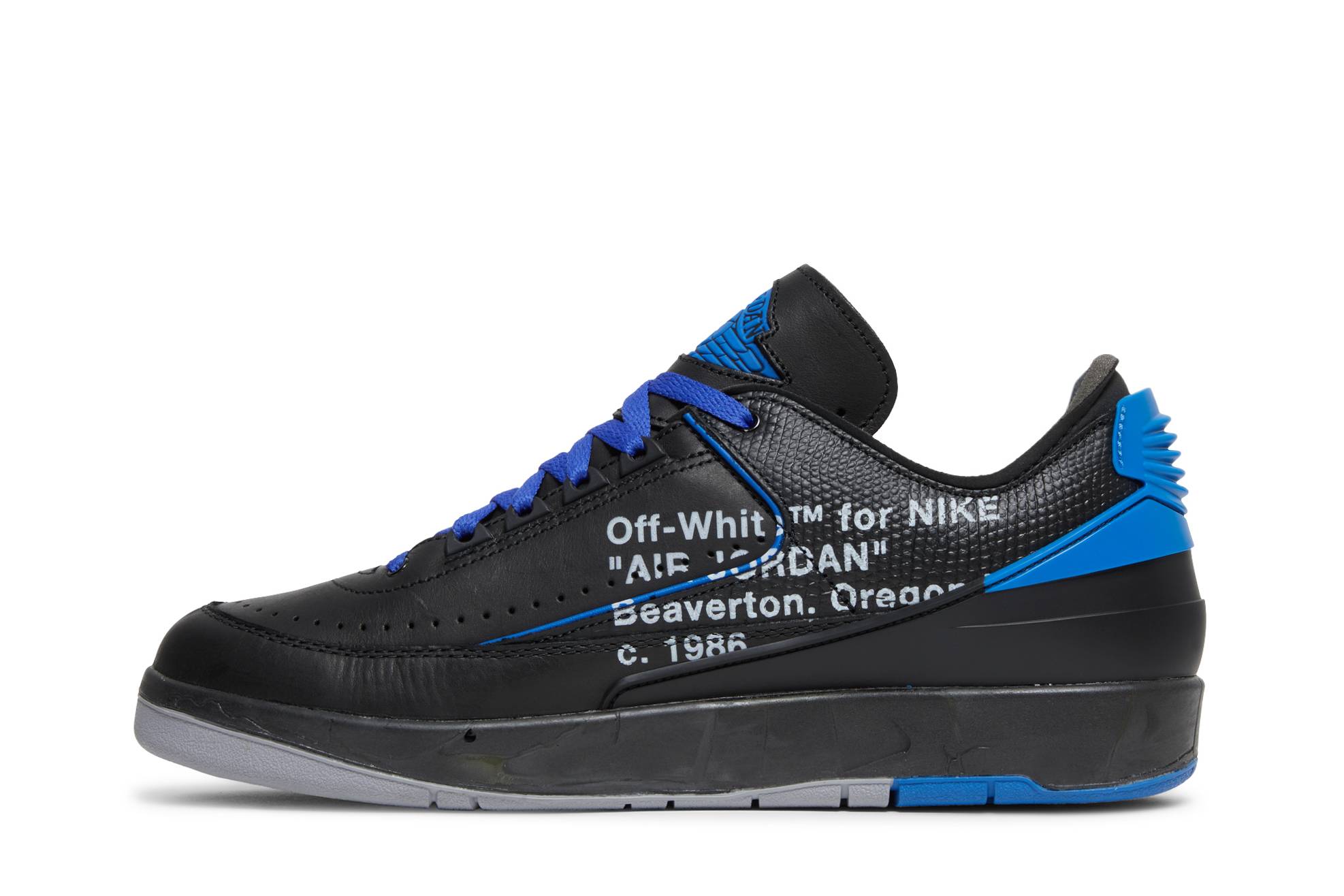 Off-White X Air Jordan 2 Retro Low SP ‘Black Royal’ DJ4375-004 - Image 3