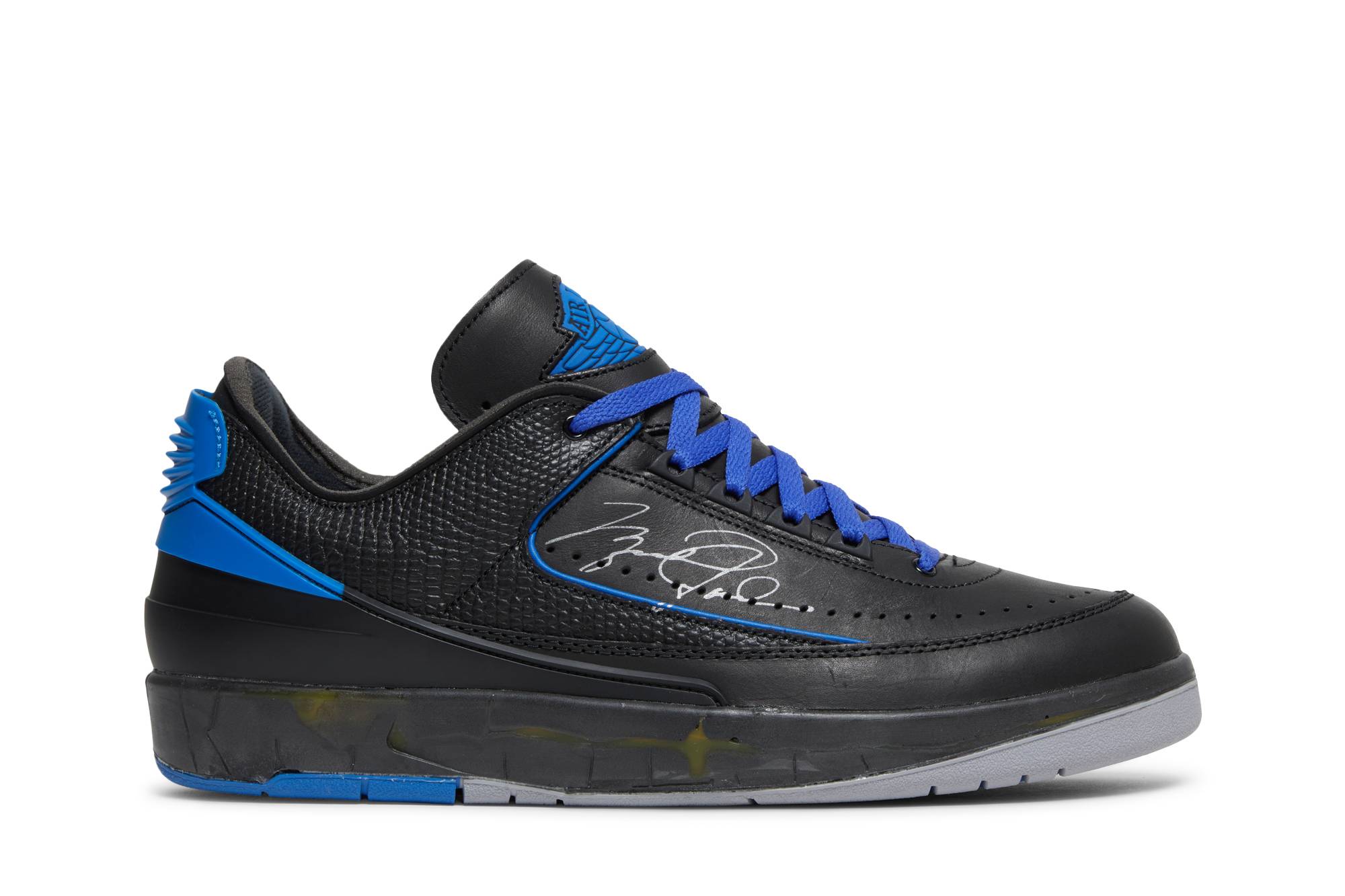 Off-White X Air Jordan 2 Retro Low SP ‘Black Royal’ DJ4375-004