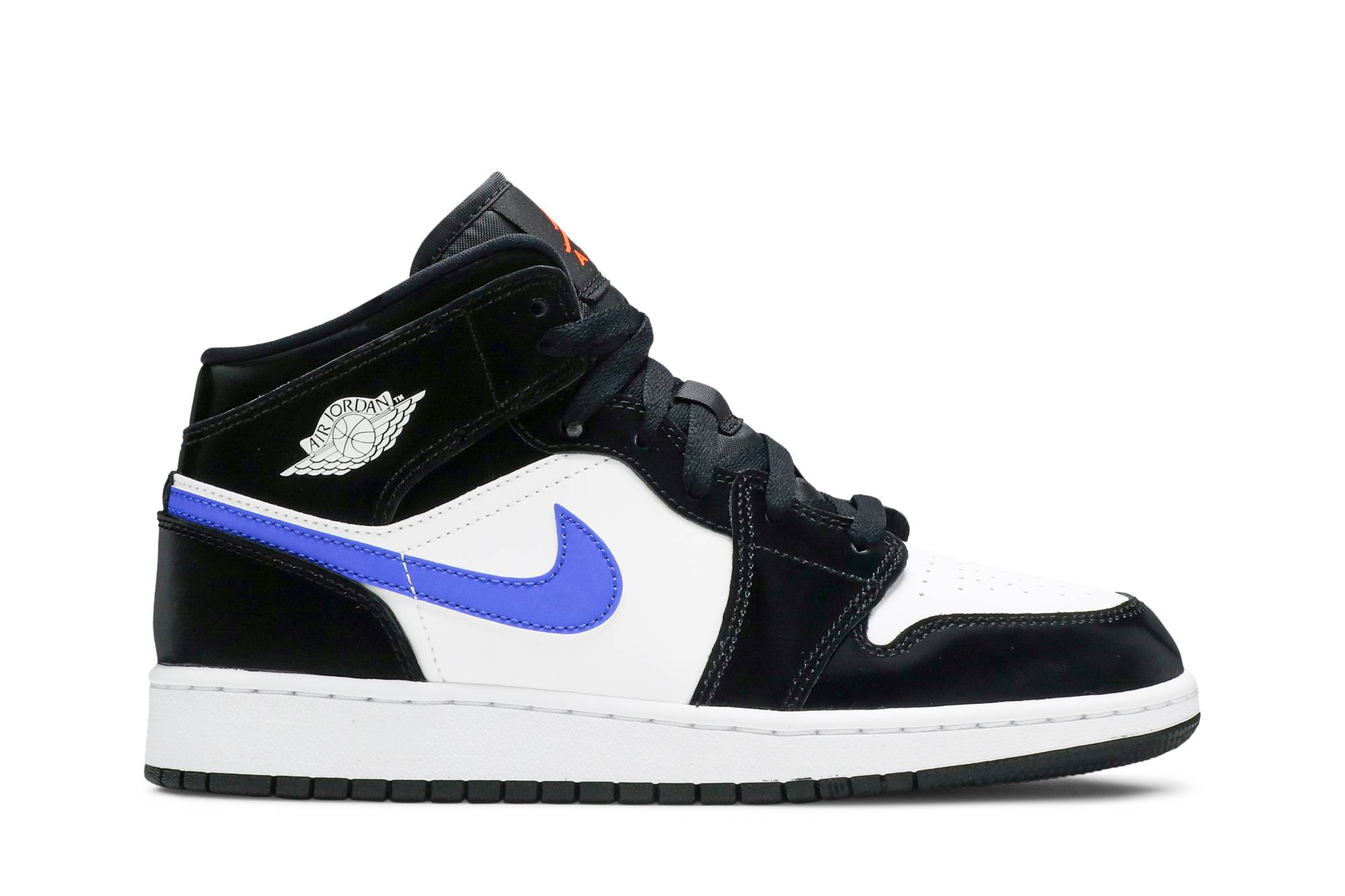 ( Grade School ) Air Jordan 1 Mid ‘Black Racer Blue’ 554725-084