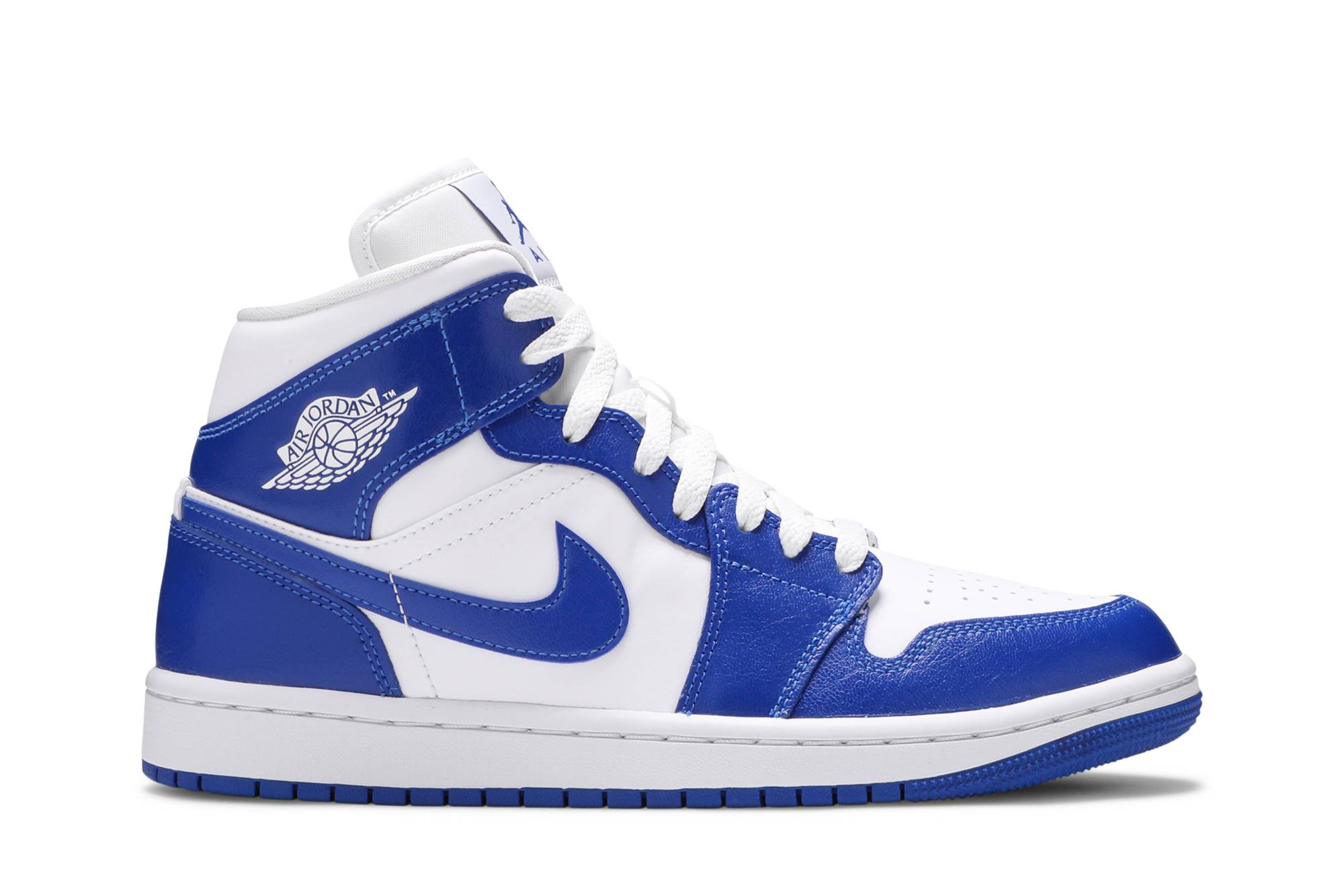 ( Women ) Air Jordan 1 Mid ‘Kentucky Blue’ BQ6472-104