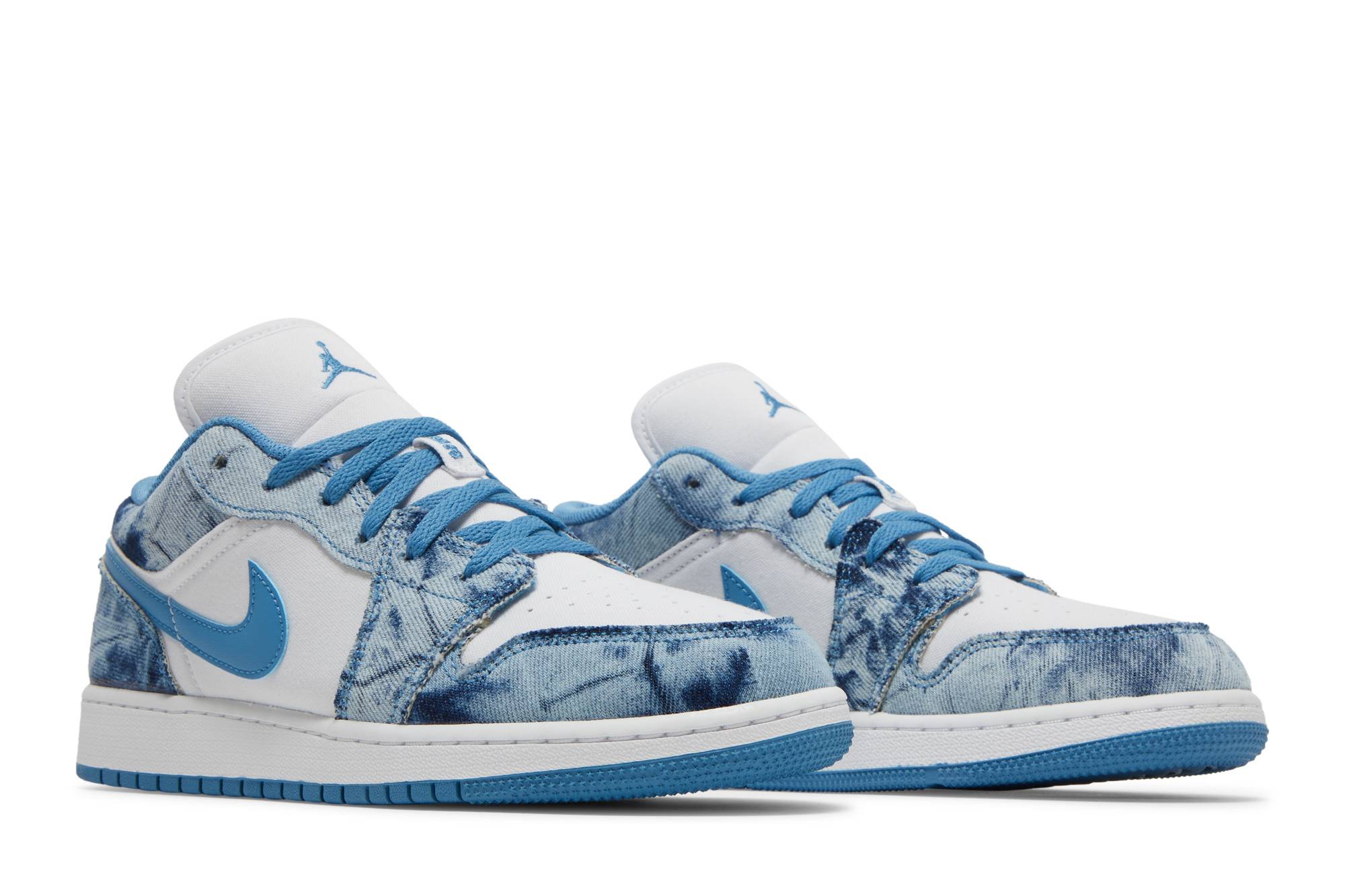 ( Grade School ) Air Jordan 1 Low ‘Washed Denim’ DM8947-100 - Image 8
